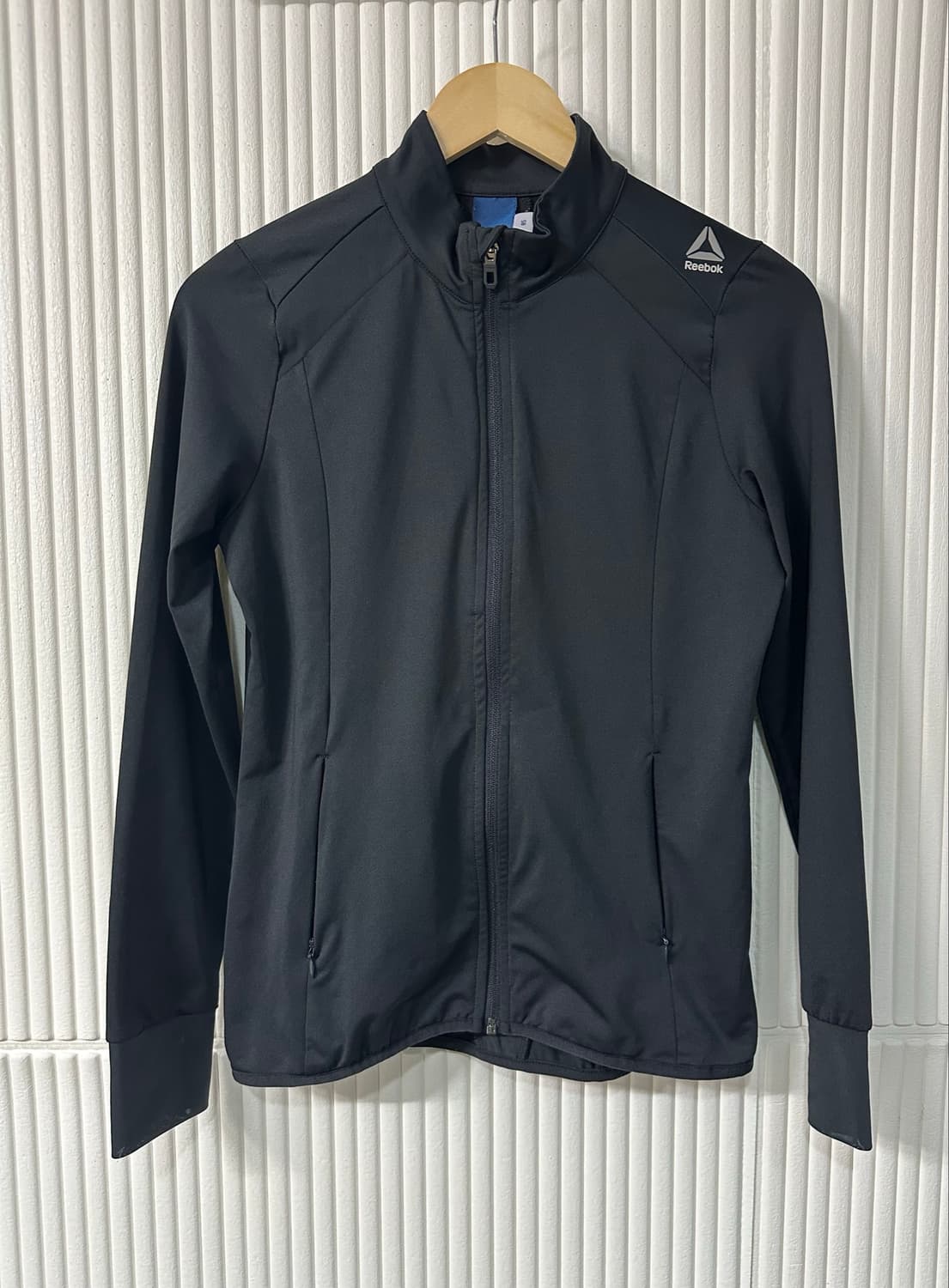 리복 REEBOK 블랙 기능성 트레이닝 집업 자켓 여성 85 상품이미지2