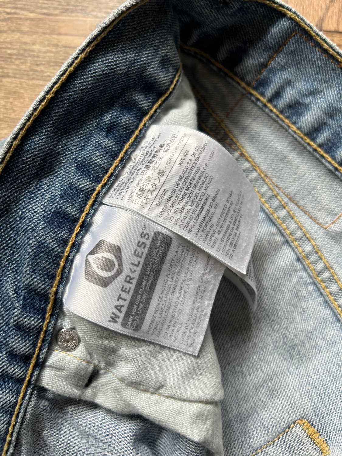 [36]리바이스 505 빈티지 워싱 레귤러 스트레이트 데님 팬츠 상품이미지4