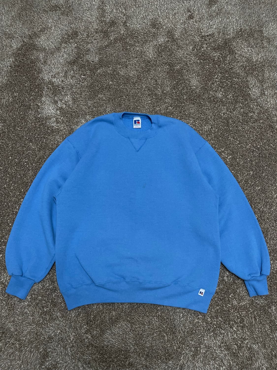 90s russell athletic sweat 러셀스웻 베이비블루 상품이미지1