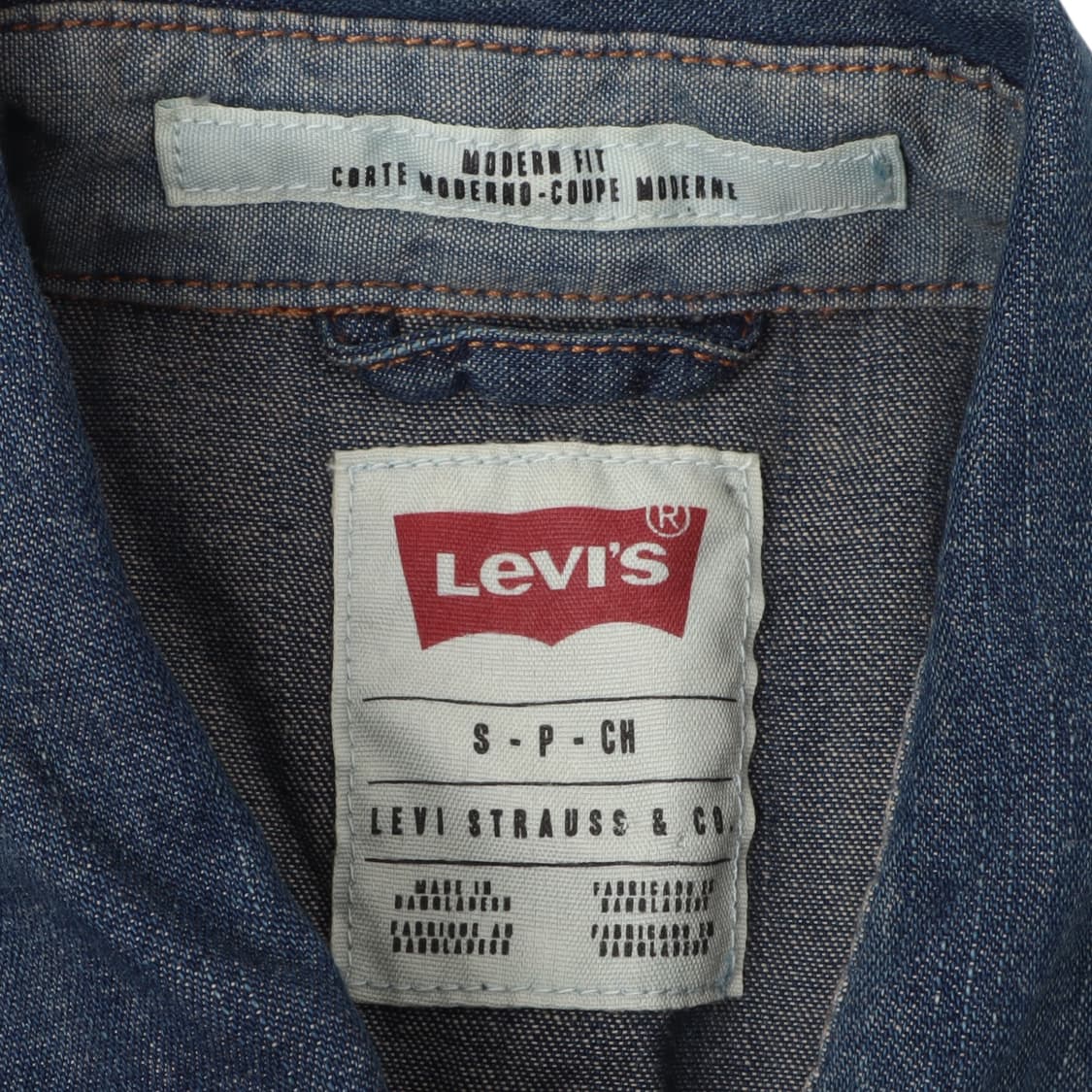 리바이스 워시드 웨스턴 데님 셔츠 상품이미지8