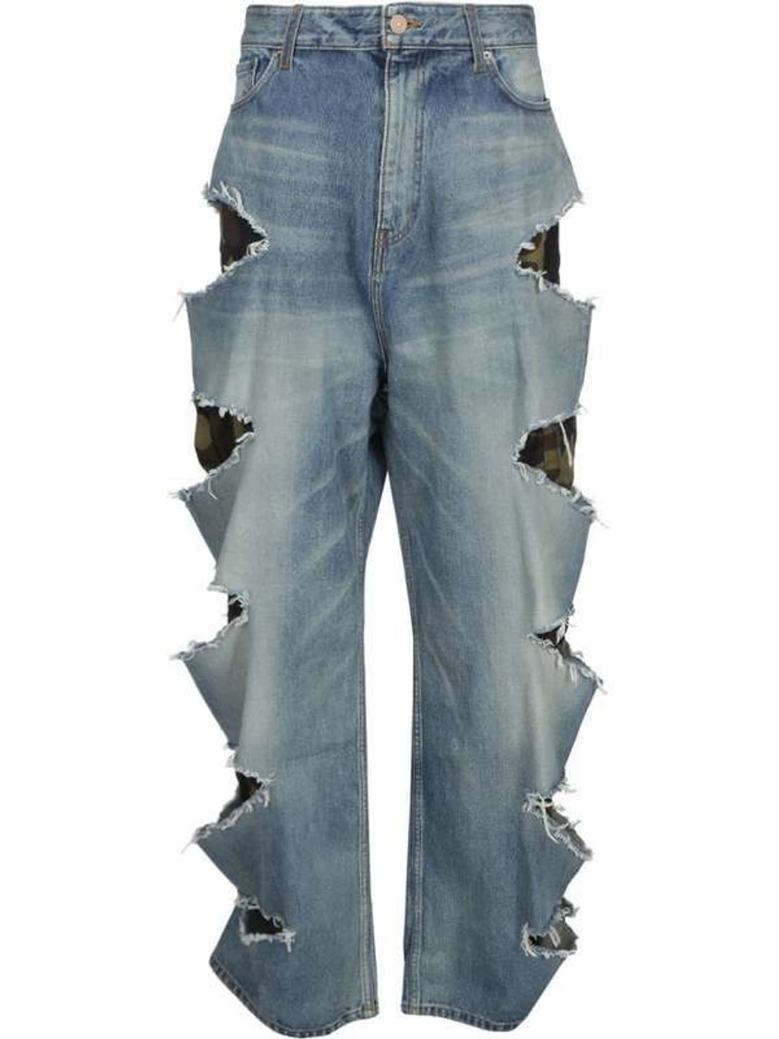 (S 급처) 발렌시아가 카모슬래쉬 데님 상품이미지1