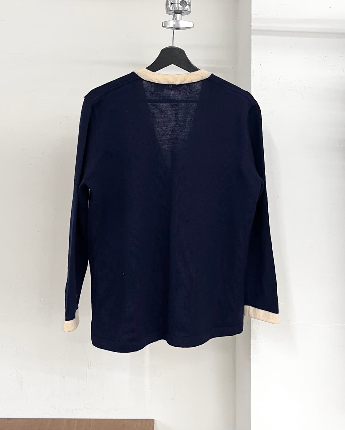 셀린느 네이비 포켓 골드버튼 니트 가디건 상품이미지6