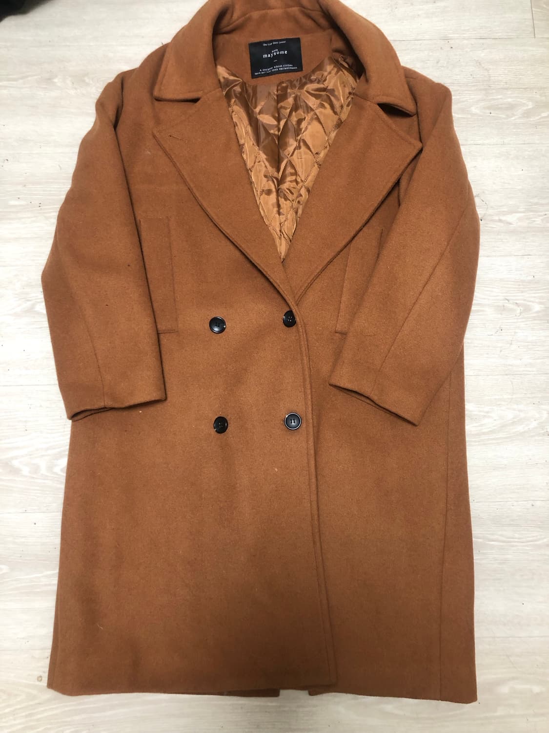 메이썸 검정색,카멜색 코트 free 사이즈 상품이미지4