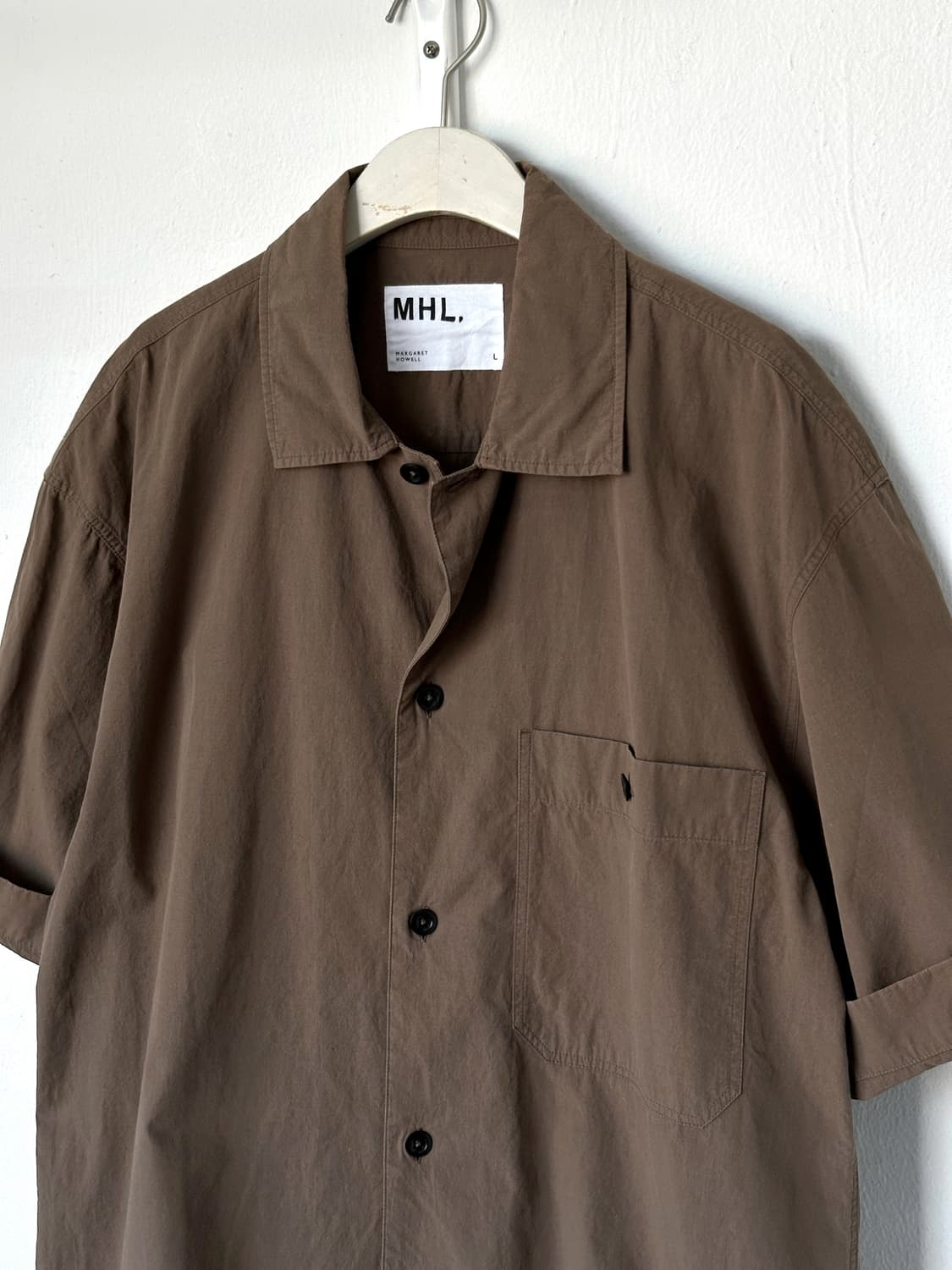 SANDED COTTON LINEN H/S SHIRT 상품이미지1