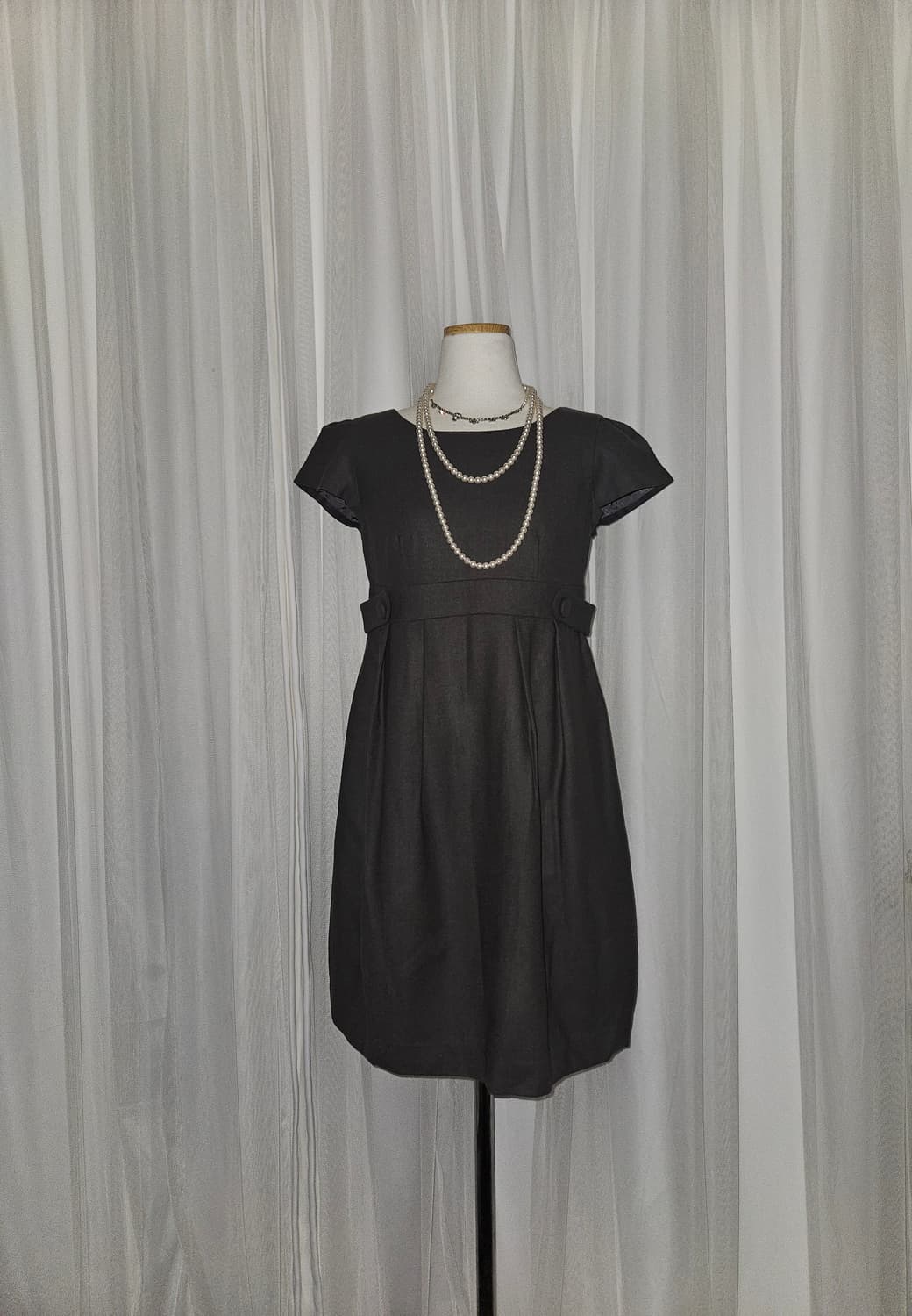 tiara 그레이브라운 울 원피스 니혼진 공겜여주 히메갸루 모리 고딕 상품이미지2