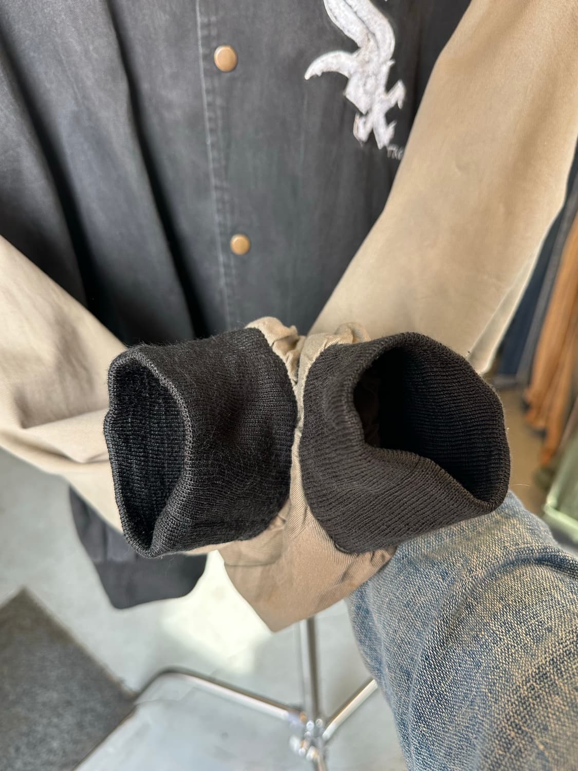 90s 스타터 Mlb 페이드 시카고 화이트삭스 베이스볼 자켓 상품이미지6