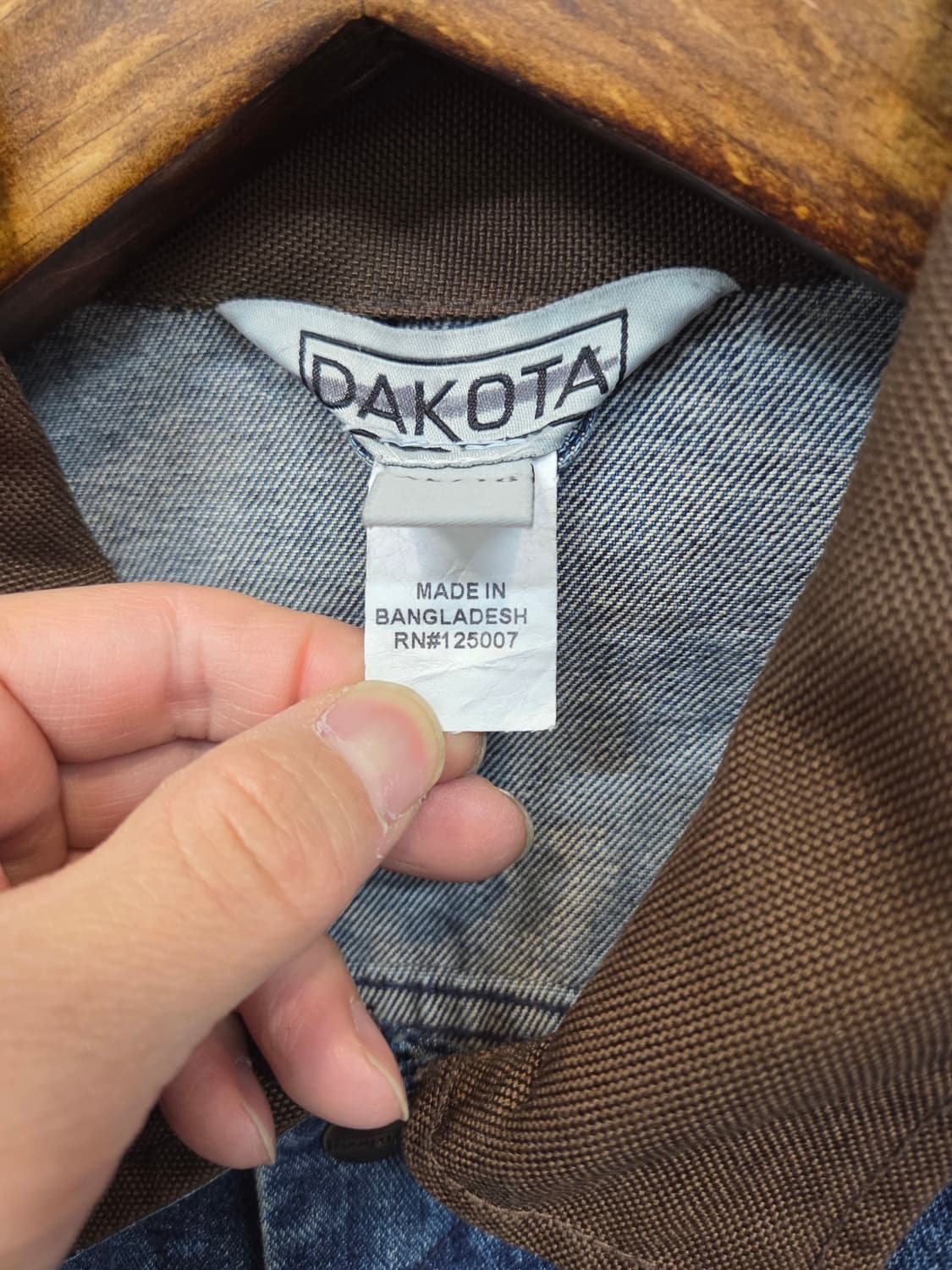 Dakota 빈티지 팔분리형 엘보우패치 데님 조끼 자켓 xl 상품이미지6