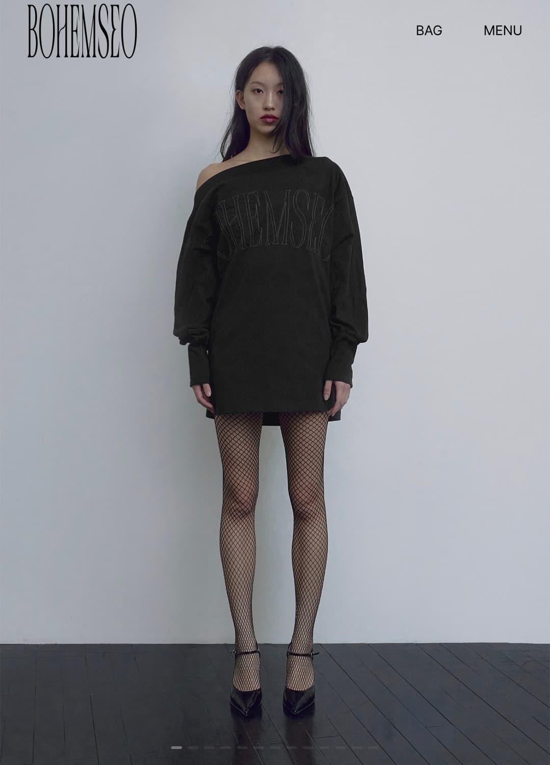 보헴서 보헤미안서울 UNBALANCED SHOULDER T 상품이미지2