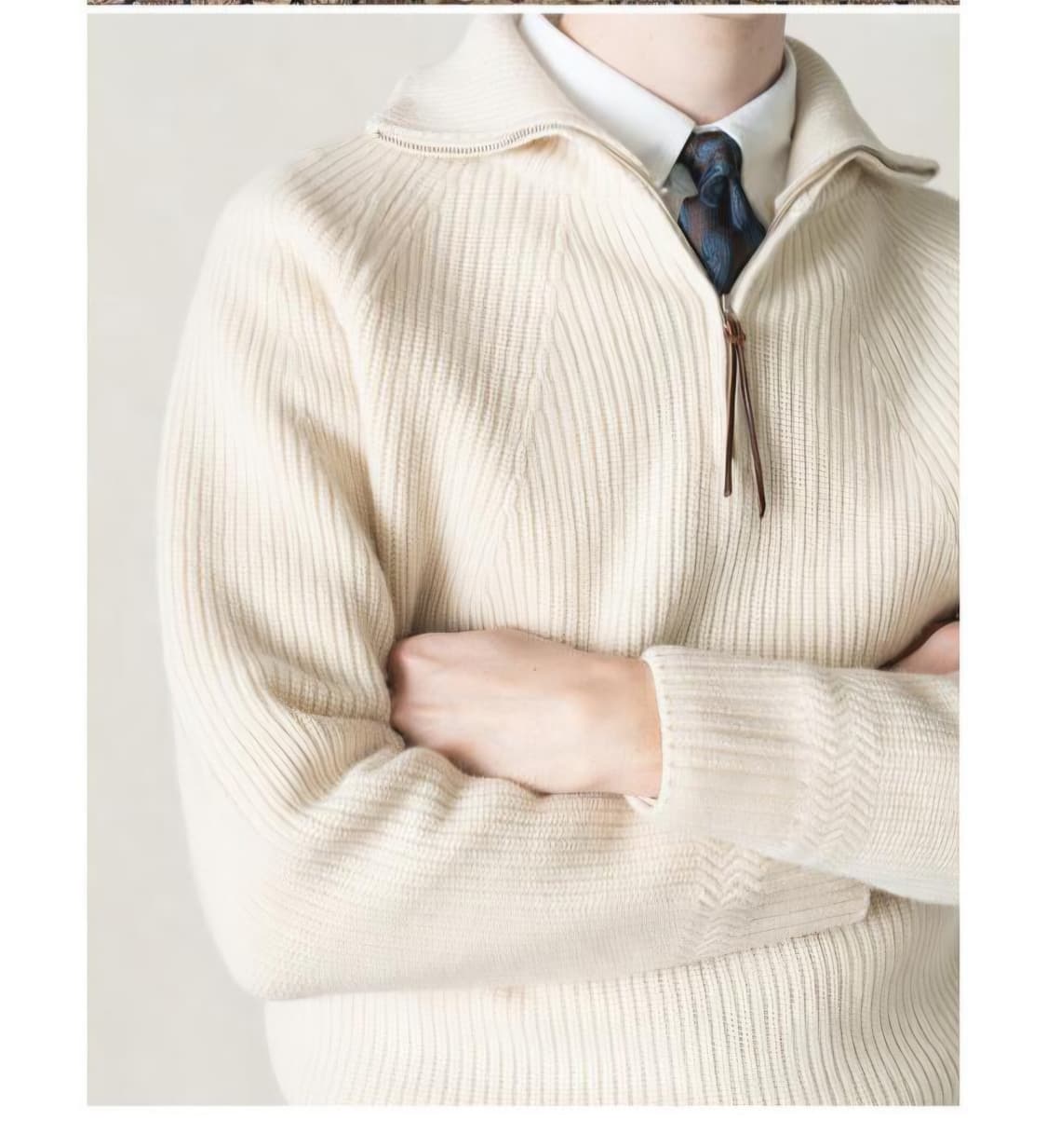 부기홀리데이 하프집업 니트 상품이미지1