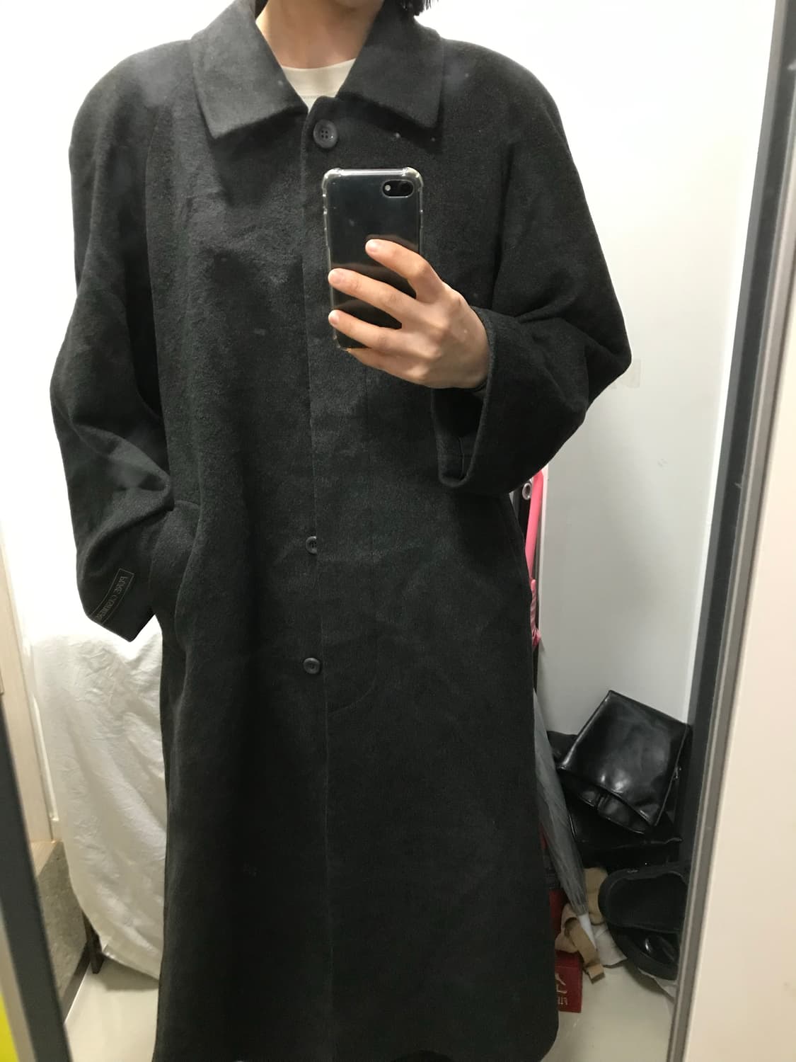 빈티지 캐시미어100 코트 상품이미지1