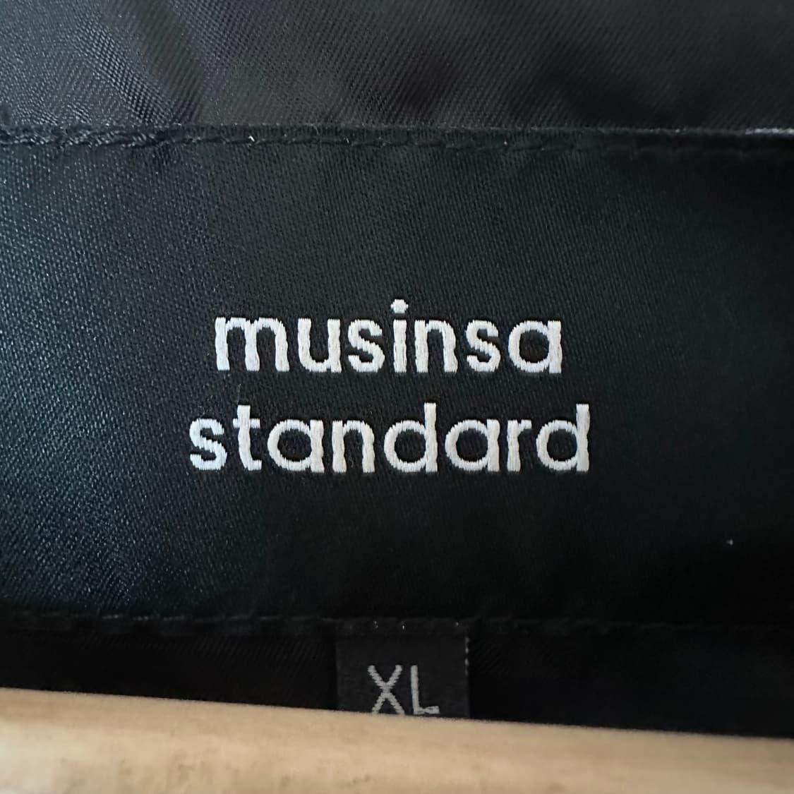 XL 무신사 스탠다드 가죽 블루종 상품이미지3