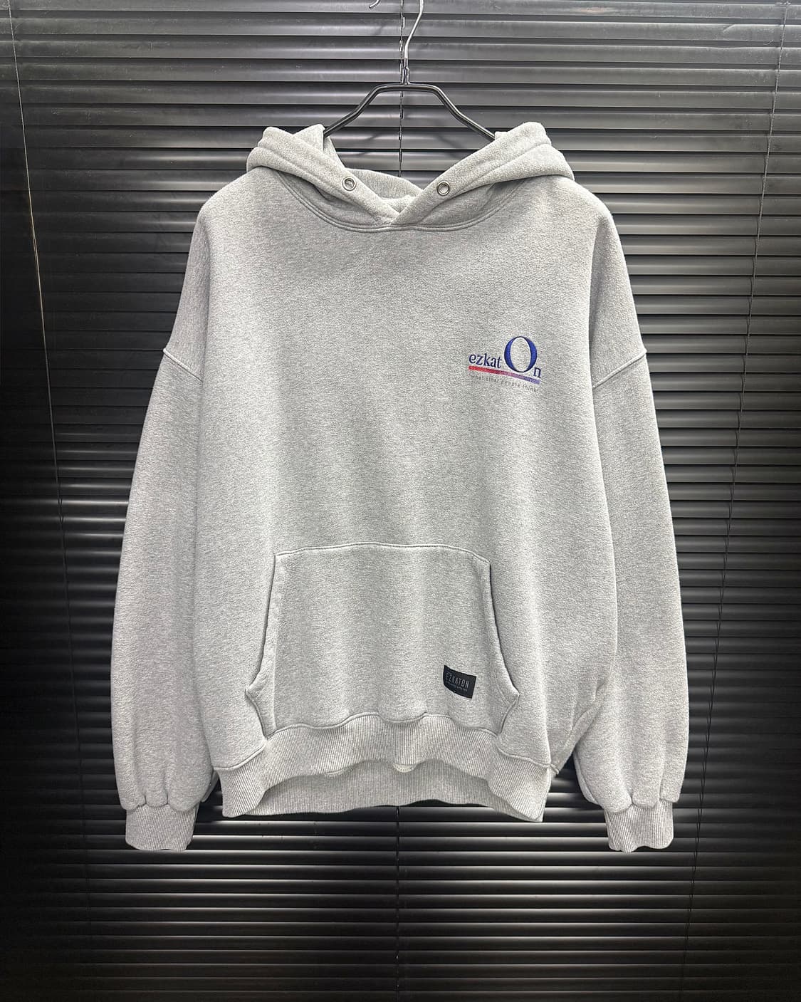에즈카톤 오버핏 후드 후디 맨투맨 스웻셔츠 L 100 그레이 회색 스트릿 상품이미지1