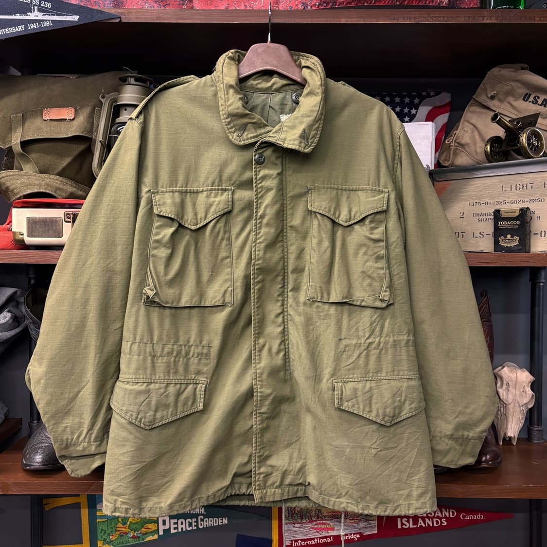 60s 오리지날 U.S ARMY M-1965 야전상의 필드자켓 N479 상품이미지1