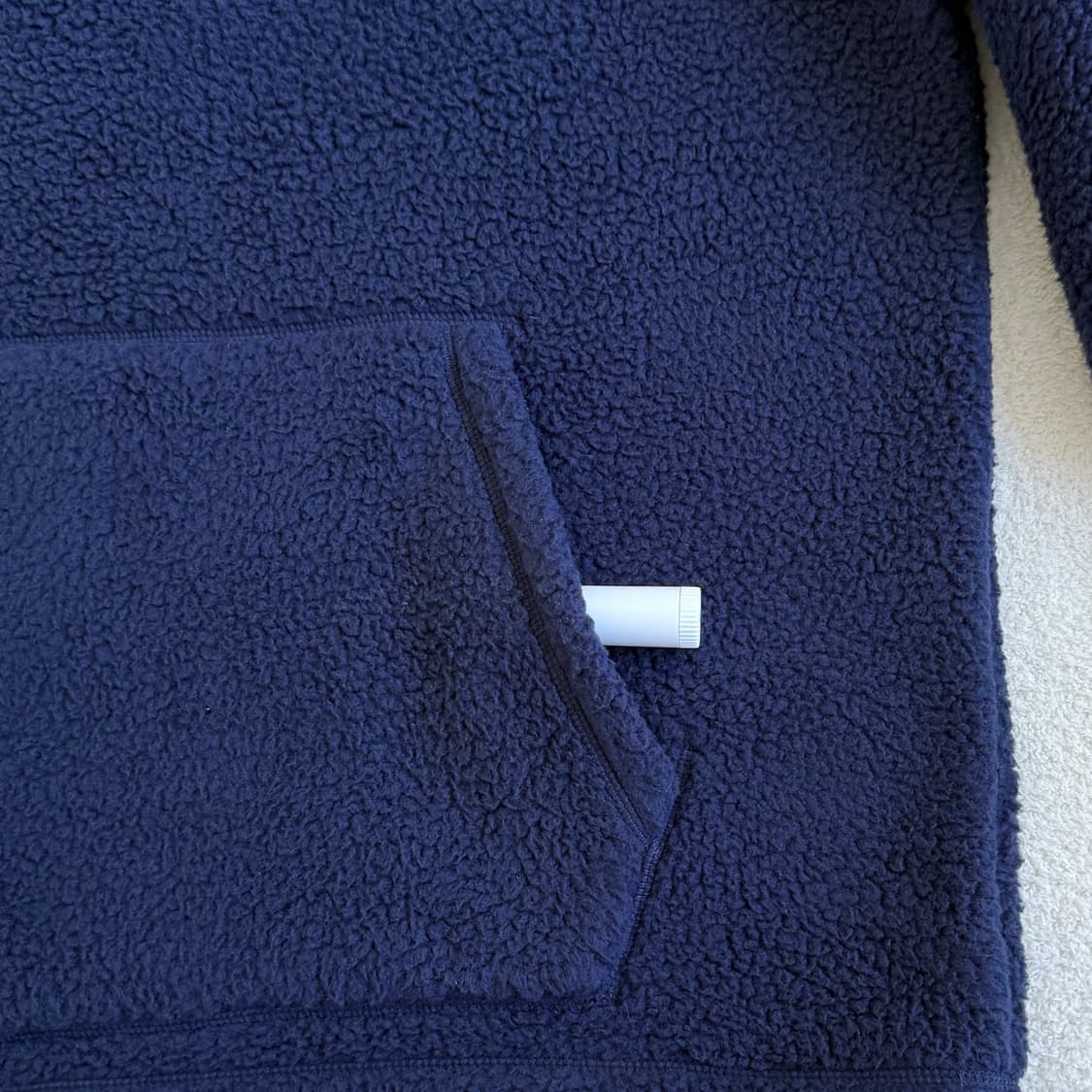 폴로랄프로렌 반집업 뽀글이 후리스 네이비 상품이미지7