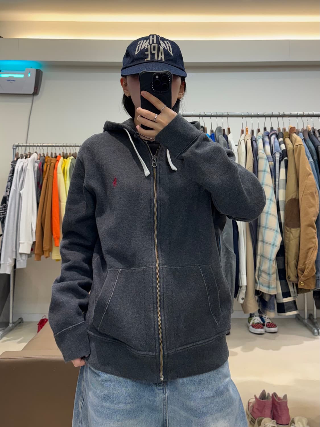 폴로 랄프로렌 와플 후드집업 상품이미지5