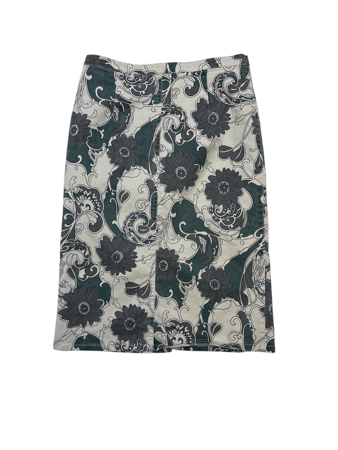 플라워 패턴 미디스커트 상품이미지3