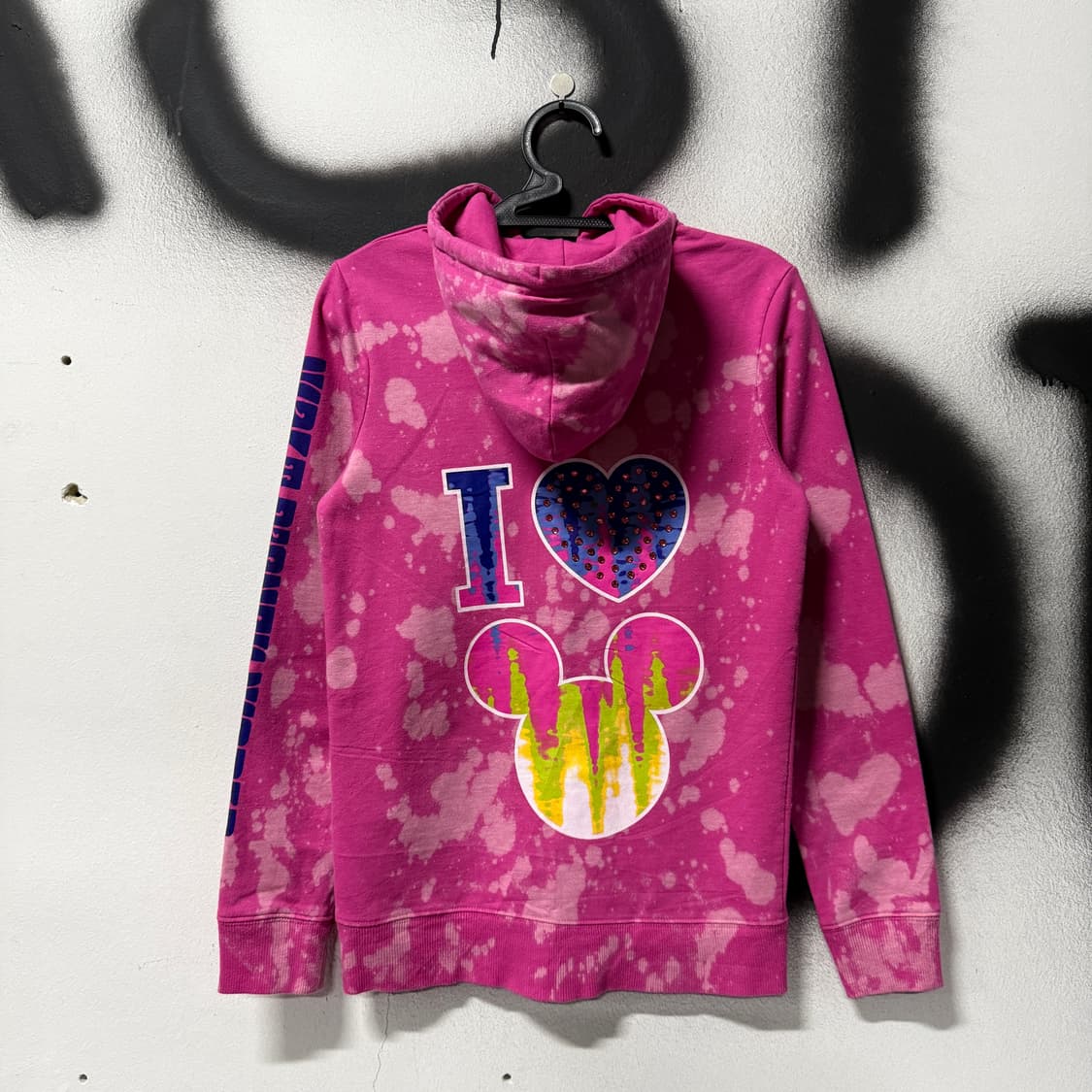 디즈니 미니 비즈, 스톤 디테일 멀티 프린팅 타이다이 집업 후디 상품이미지2