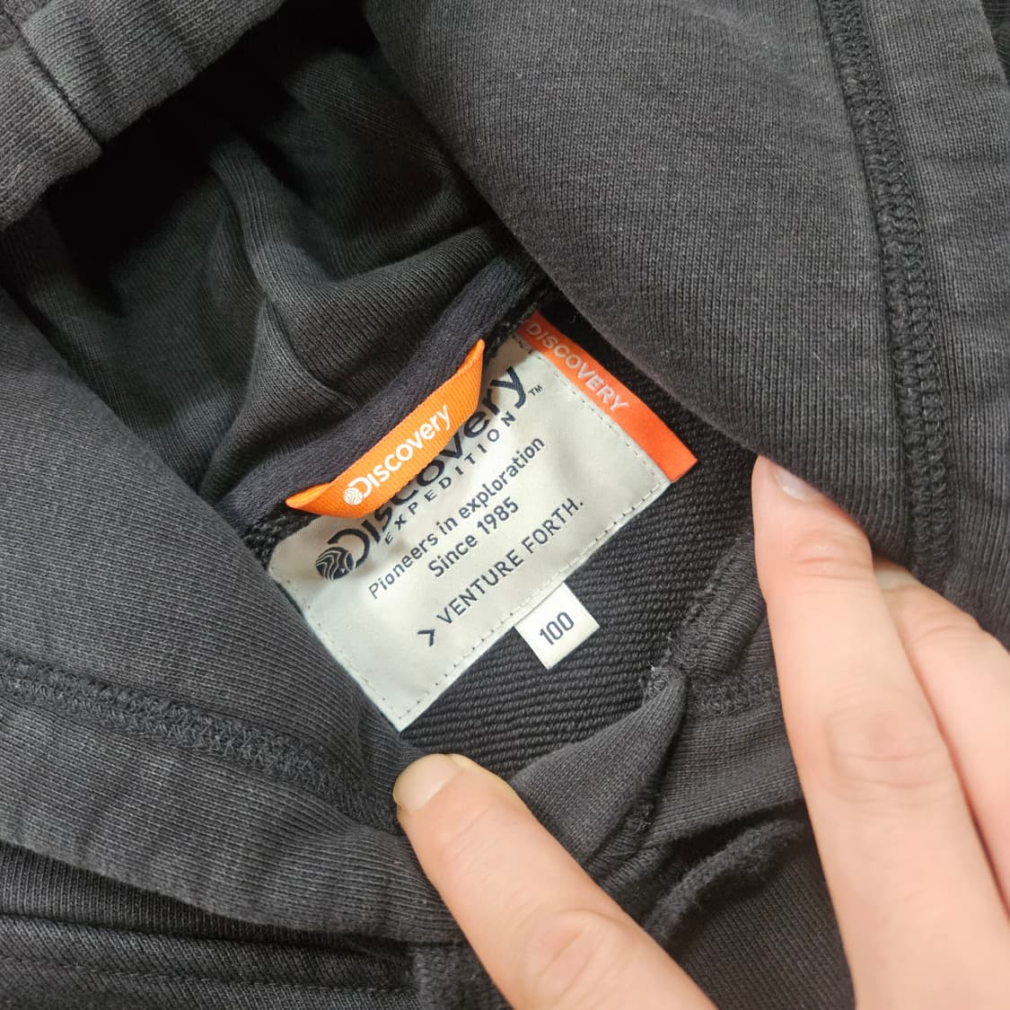 디스커버리 21FW 익스페디션 빅로고 레터링 후드티셔츠 L 상품이미지5