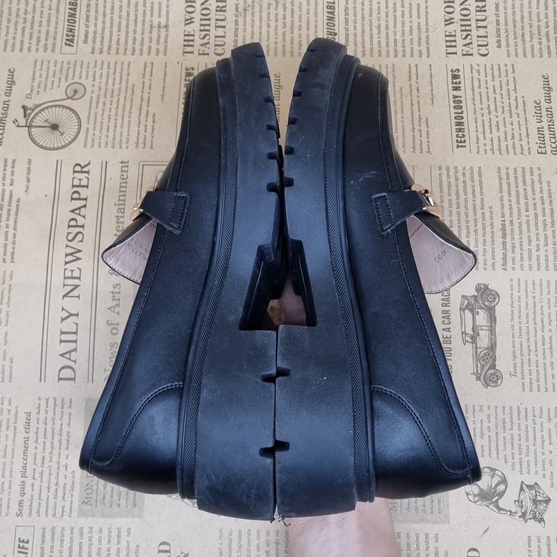 에스콰이어 체인플랫폼 여성로퍼240 굽4 상품이미지5