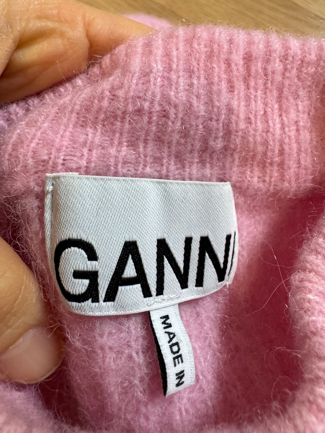 Ganni 가니 울 모크넥 니트  상품이미지7