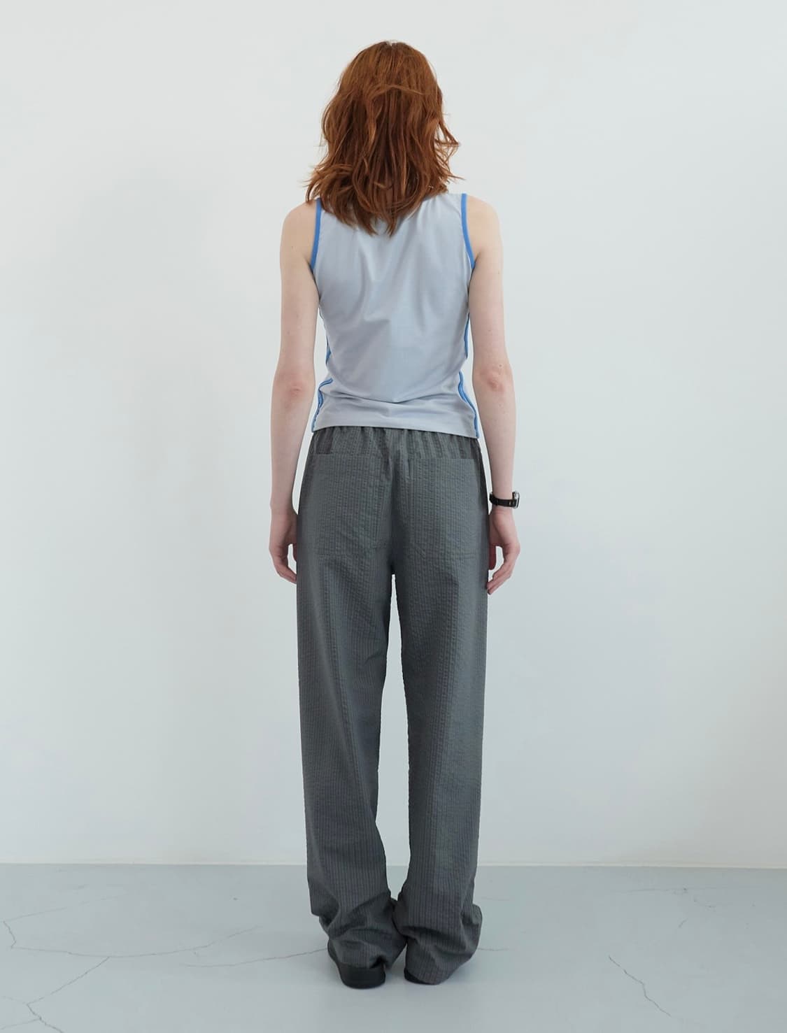 엔조블루스 투톤 와이드 밴딩 팬츠 (Grey) 상품이미지3