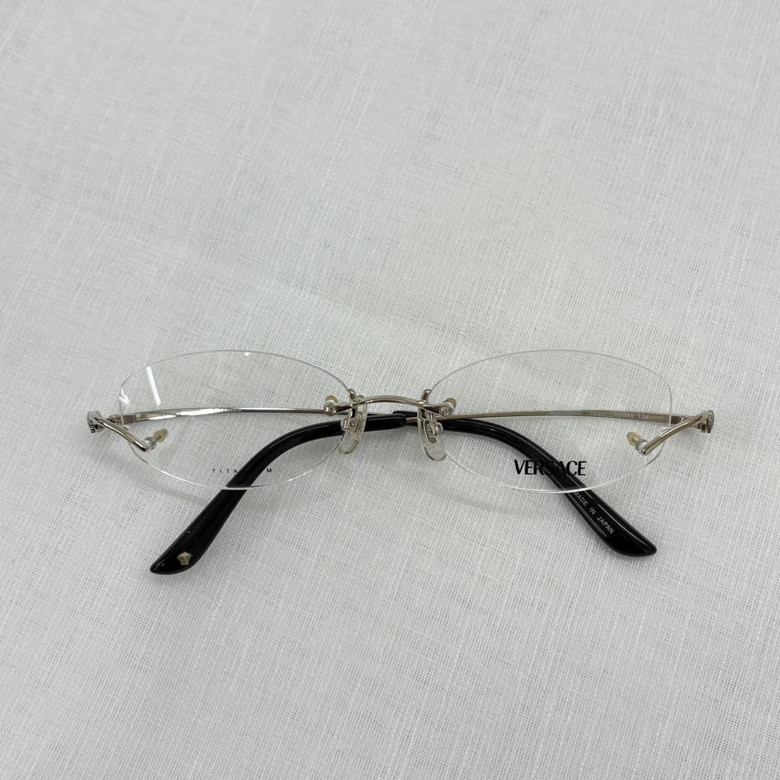 VERSACE 베르사체 실버 무테 안경 상품이미지1
