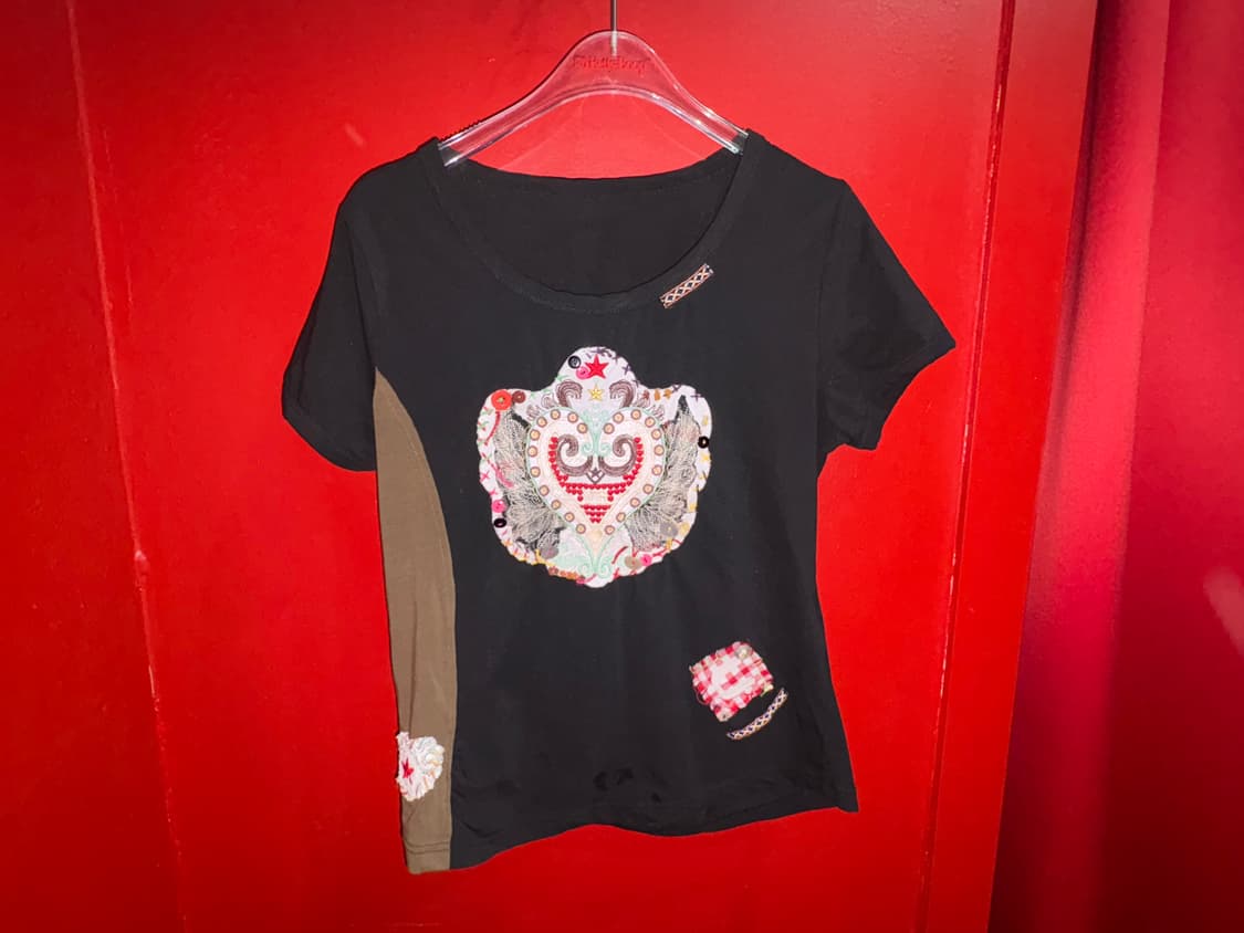 빈티지 패치 반팔 상품이미지3