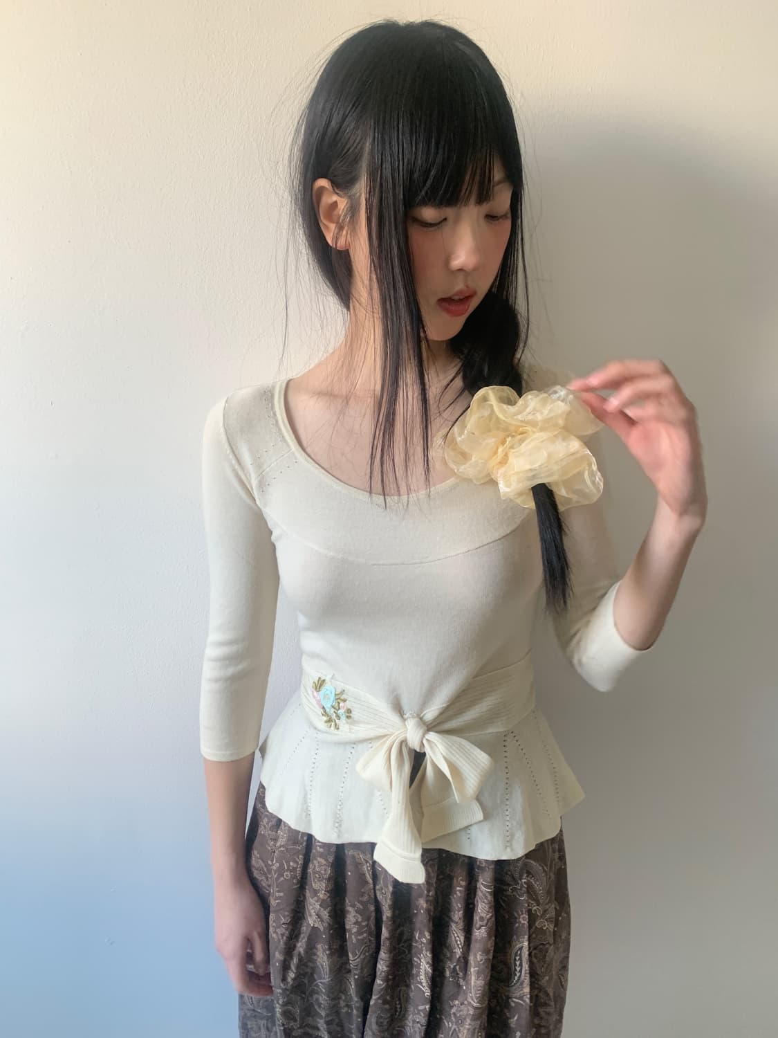 Flower pattern skirt 상품이미지6