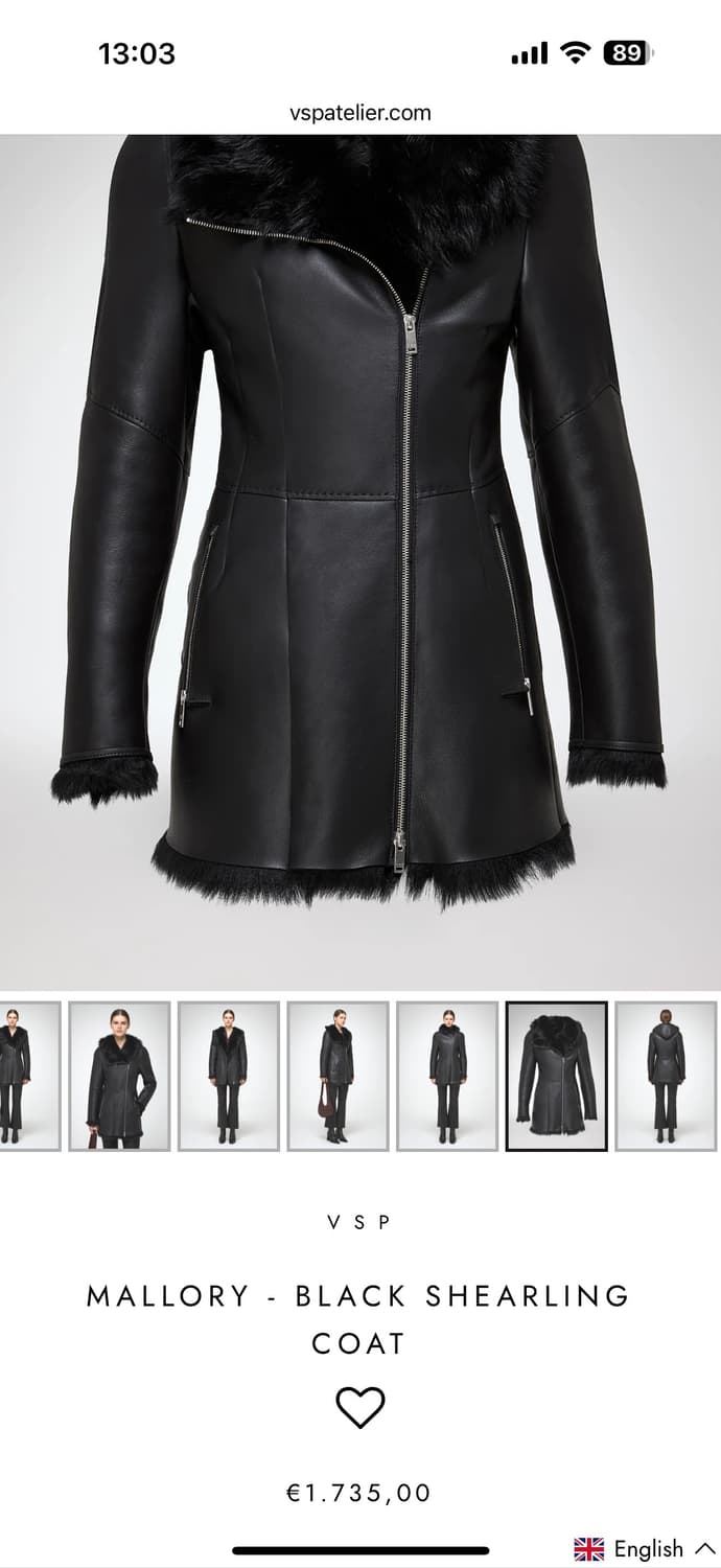 [정가300] V.SP 명품 무스탕 타임 코트 퍼 한섬 상품이미지5