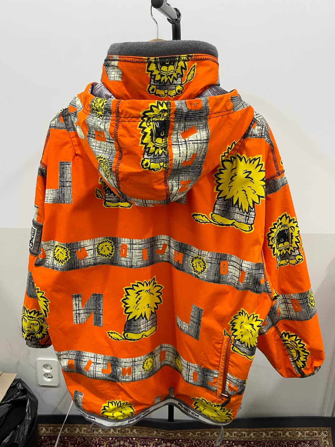 (빈티지)90‘s 샘플 PHENIX 피닉스 올오버 프린팅 스키 아노락 상품이미지4