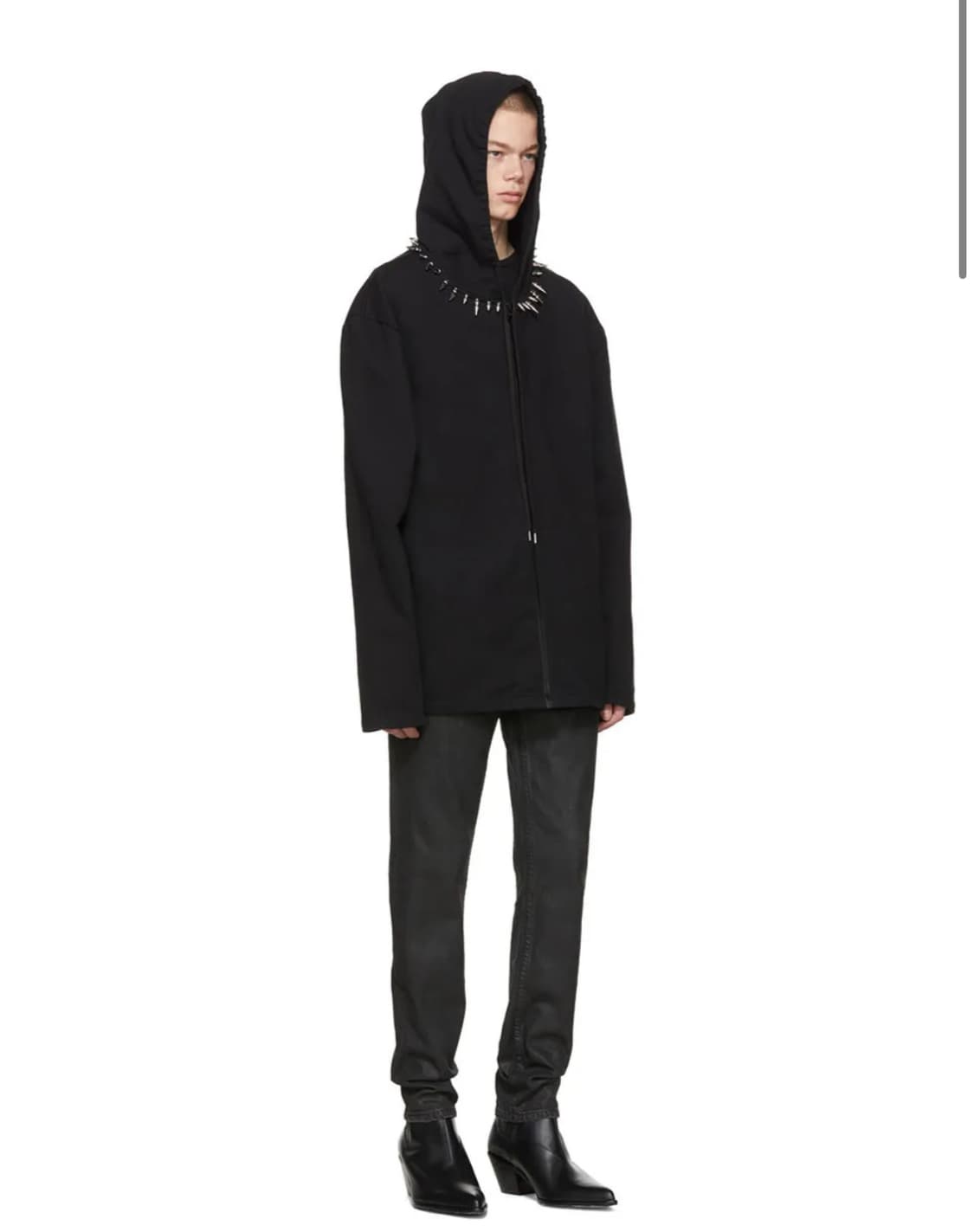 Helmut Lang stud collar hoodie 상품이미지4