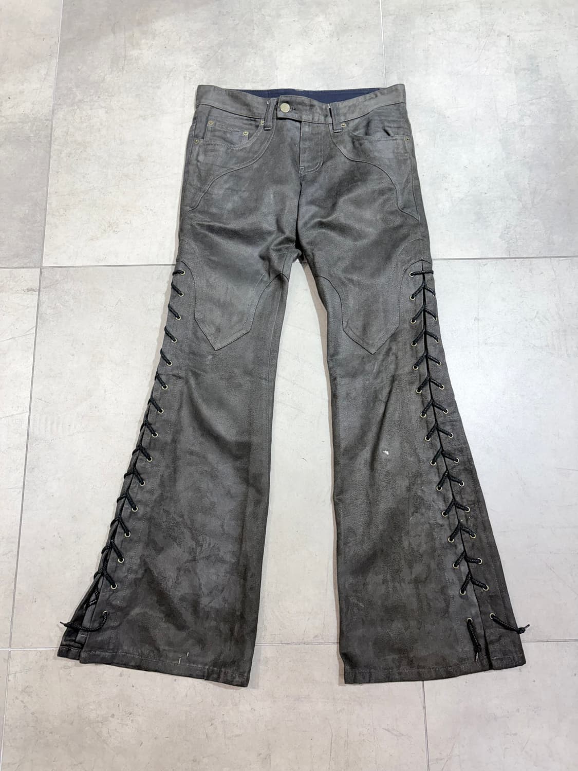 토네이도 마트 웨스턴 부츠컷 팬츠 릭 오웬스맛 팬츠 상품이미지1