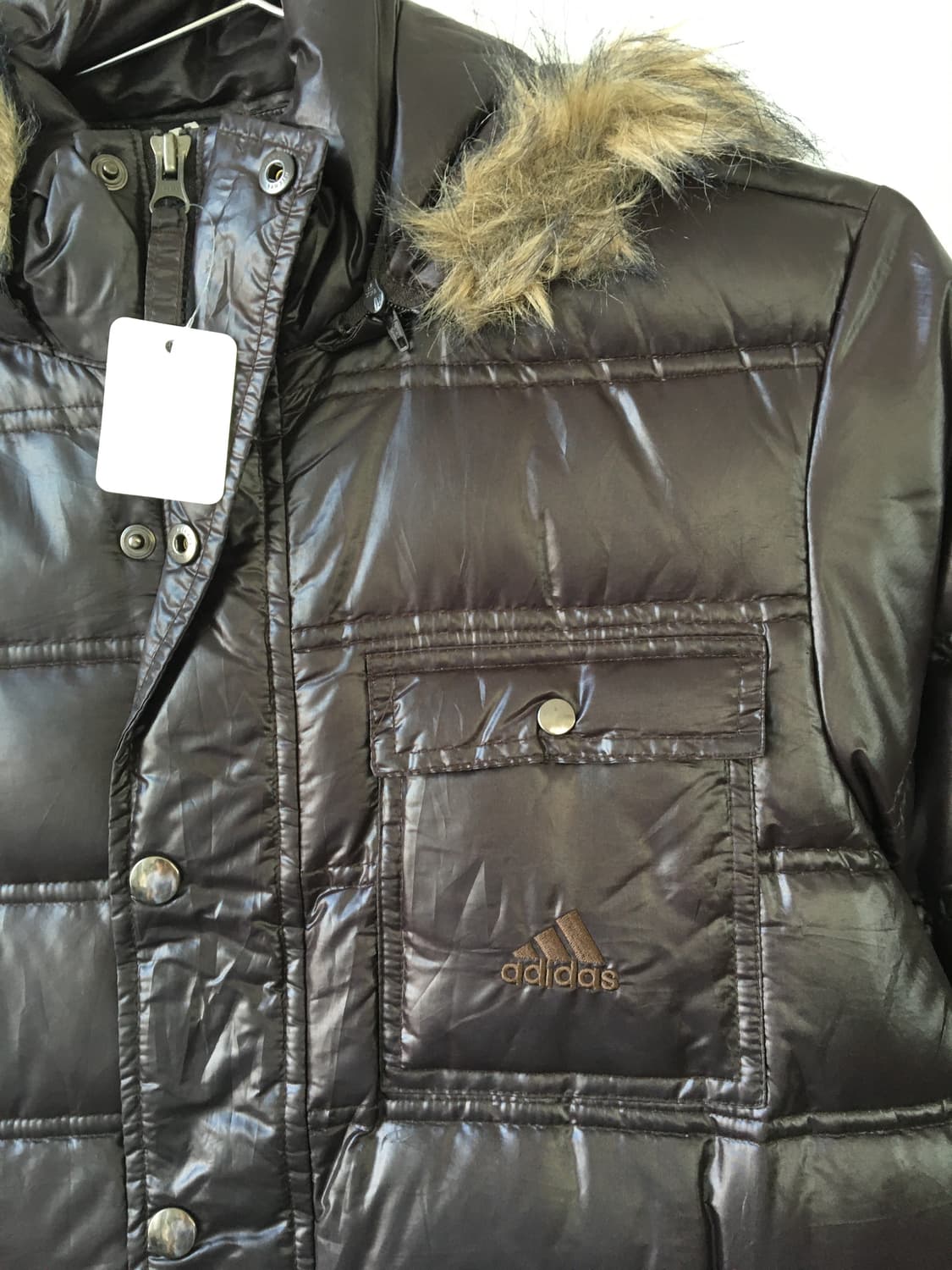 Adidas fake fur hood jumper 상품이미지5