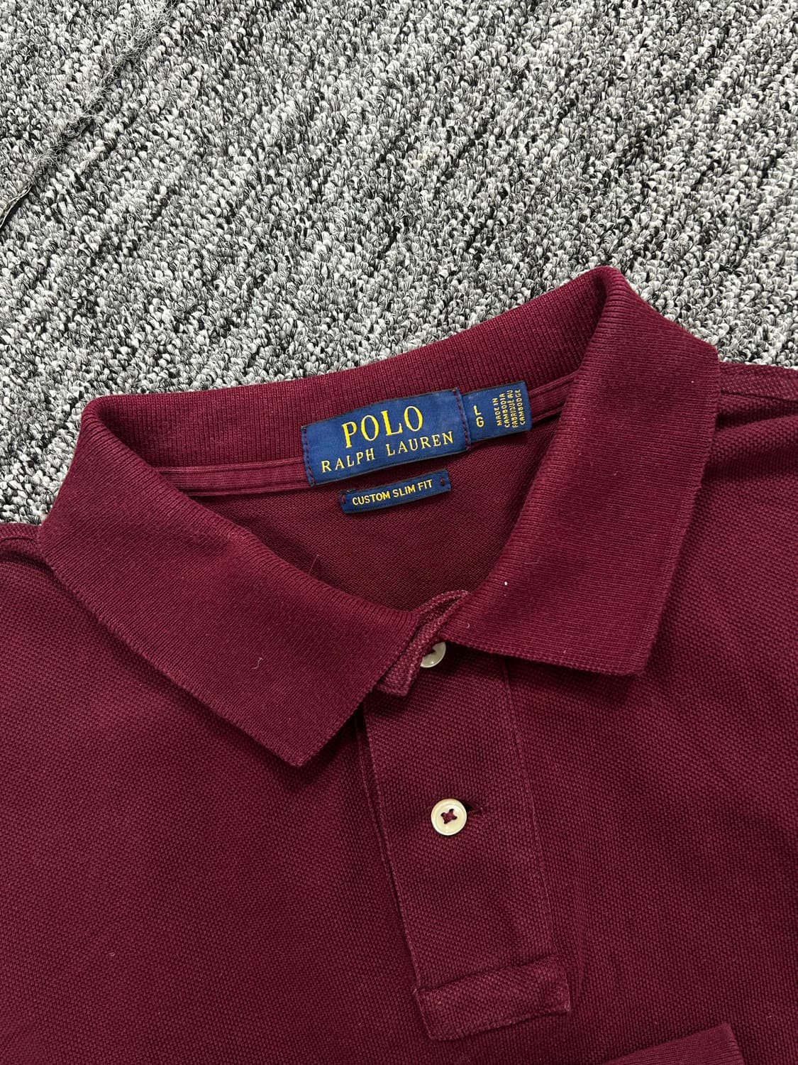 폴로 랄프로렌 버건디 pk L 상품이미지5