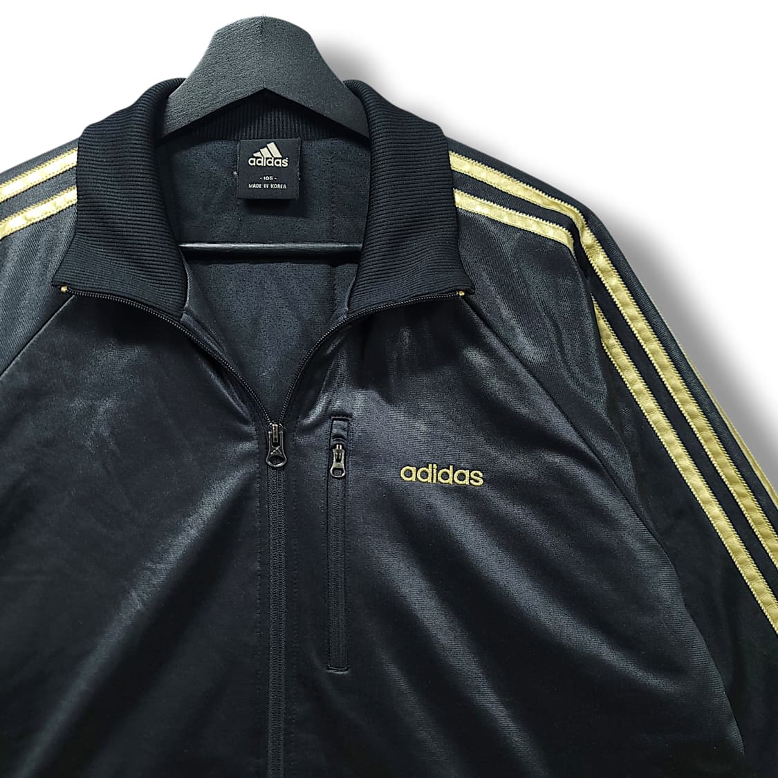 [105] 아디다스 블랙&골드라인 패딩 트랙탑 자켓 상품이미지3