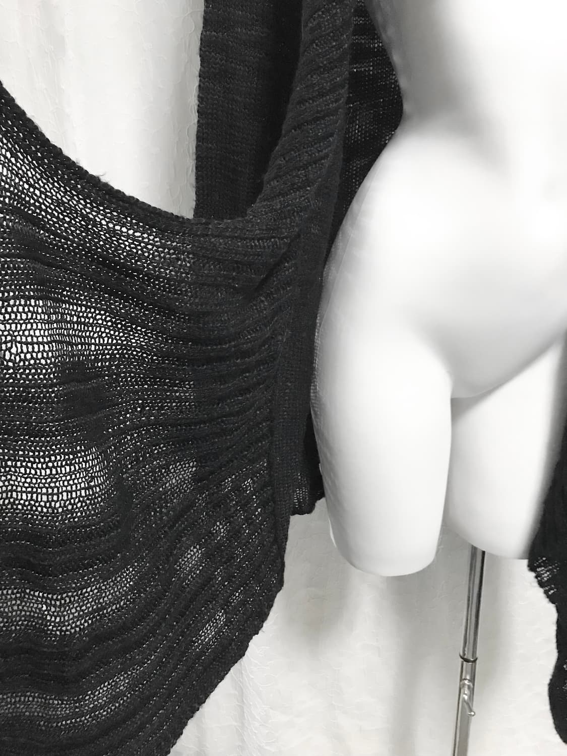 빈티지 vkei 아카이브 드레이프 언발 니트 롱 가디건 상품이미지7