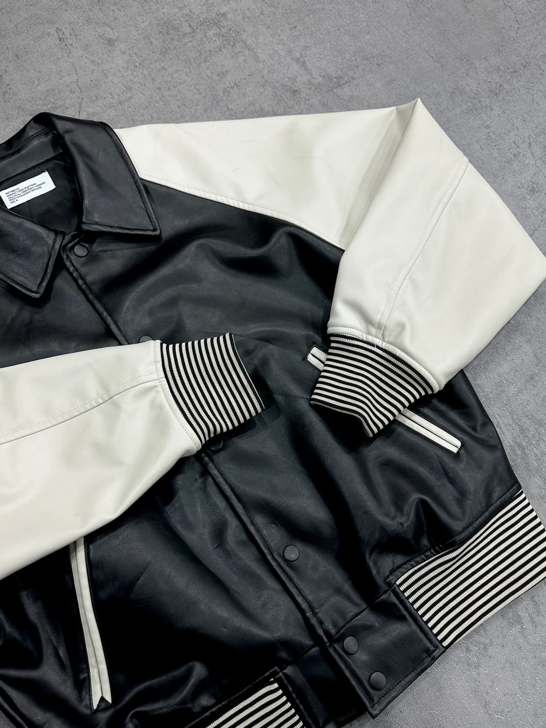 파르티멘토 비건레더 바시티 자켓 상품이미지2