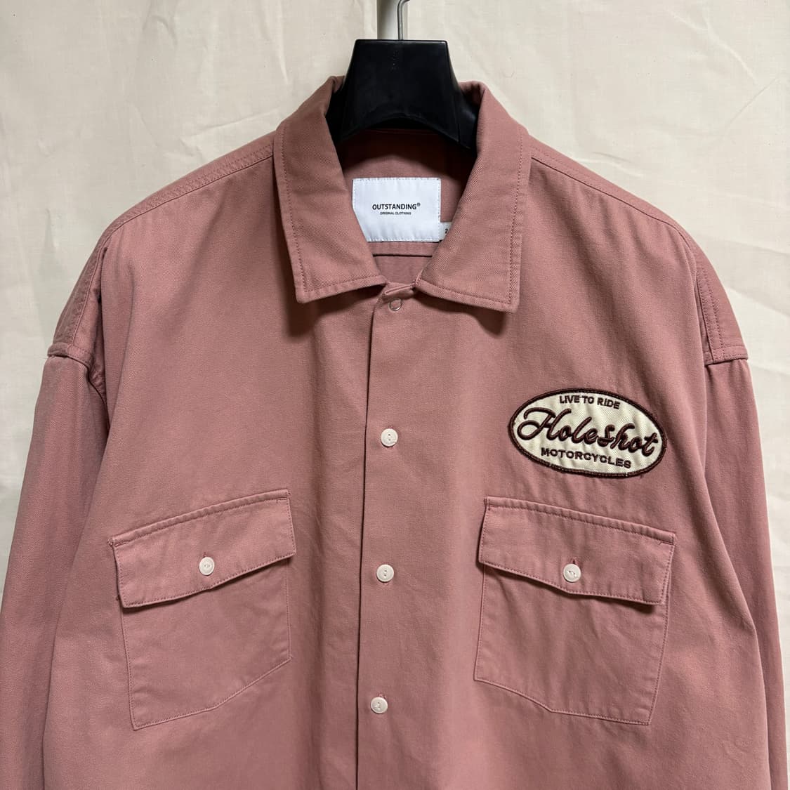 아웃스탠딩 메카닉 워크셔츠 / 코랄, M(2) 상품이미지2