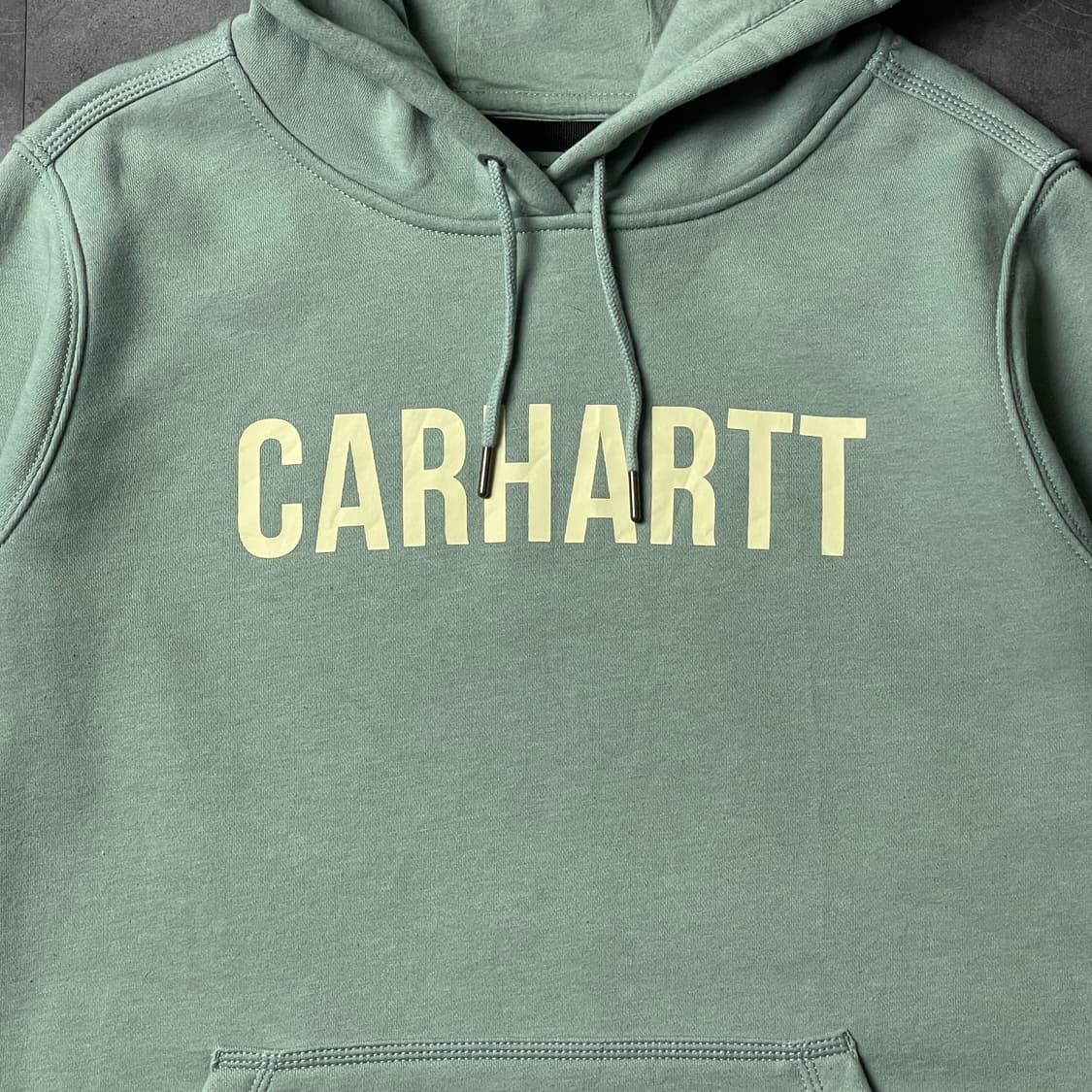 CARHARTT 칼하트 빈티지 라이트 그린 후드티 A00854 상품이미지3