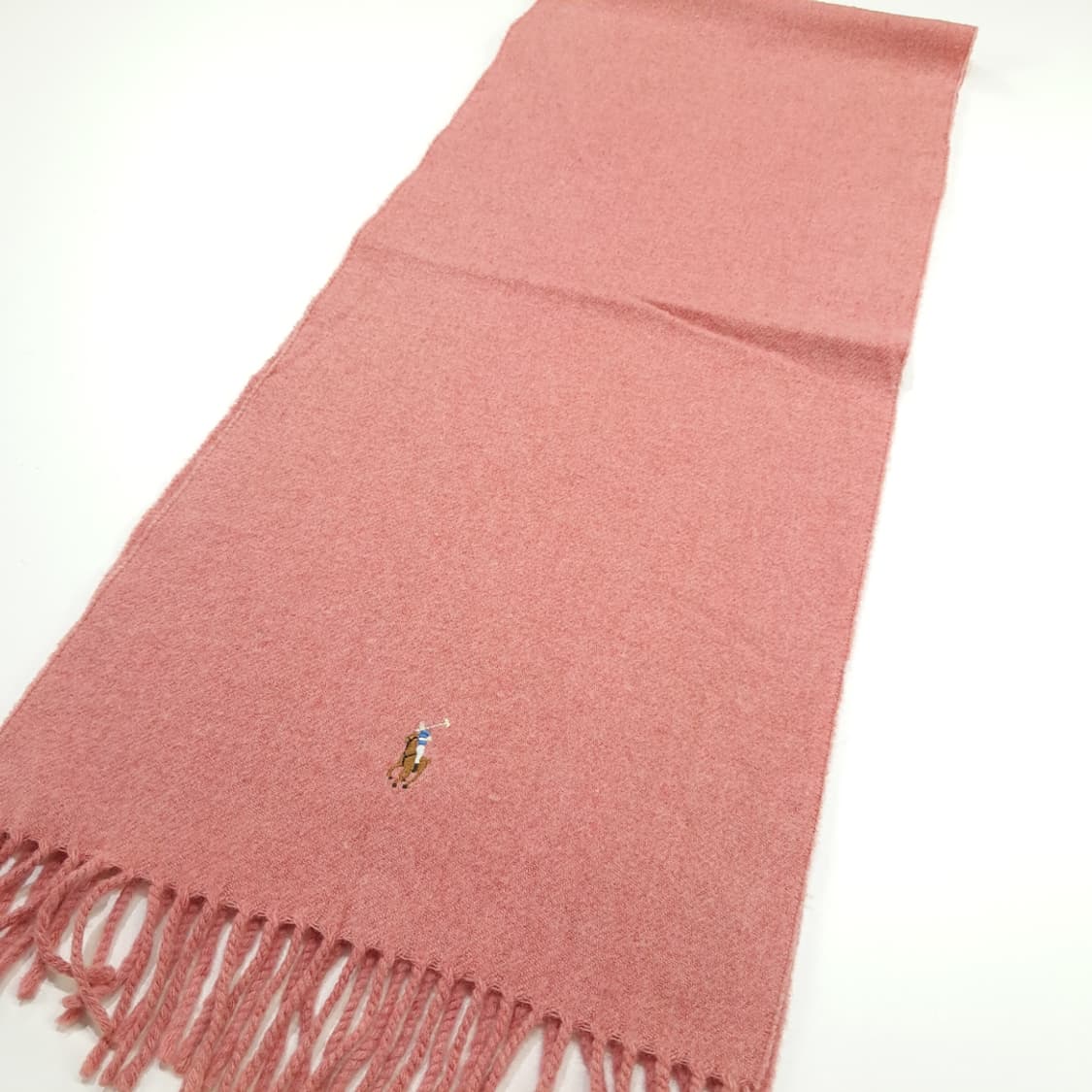 MX209 폴로 랄프로렌 핑크로즈 램스울 목도리 머플러 상품이미지6