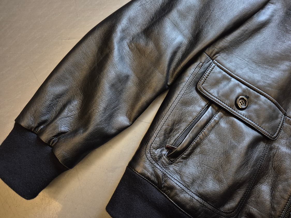 케네스콜 램스킨 가죽 봄버 상품이미지7