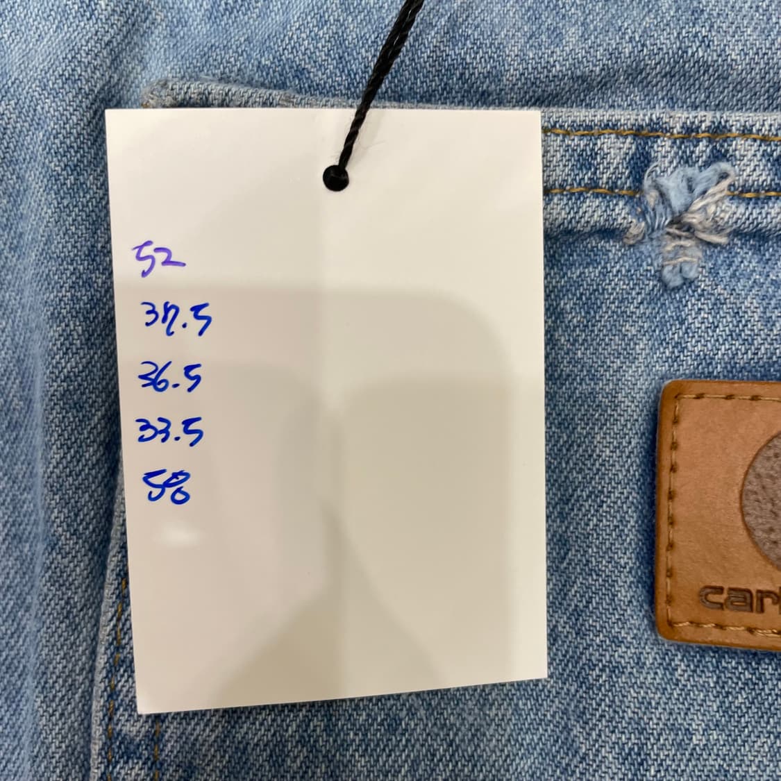  (42) Carhartt 칼하트 컷오프 데님 반바지  상품이미지5