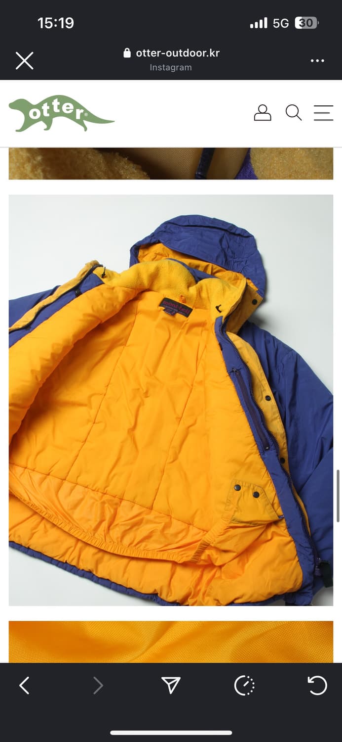 montbell 몽벨 90s p.t.f.e 파카 패딩 자켓 상품이미지6