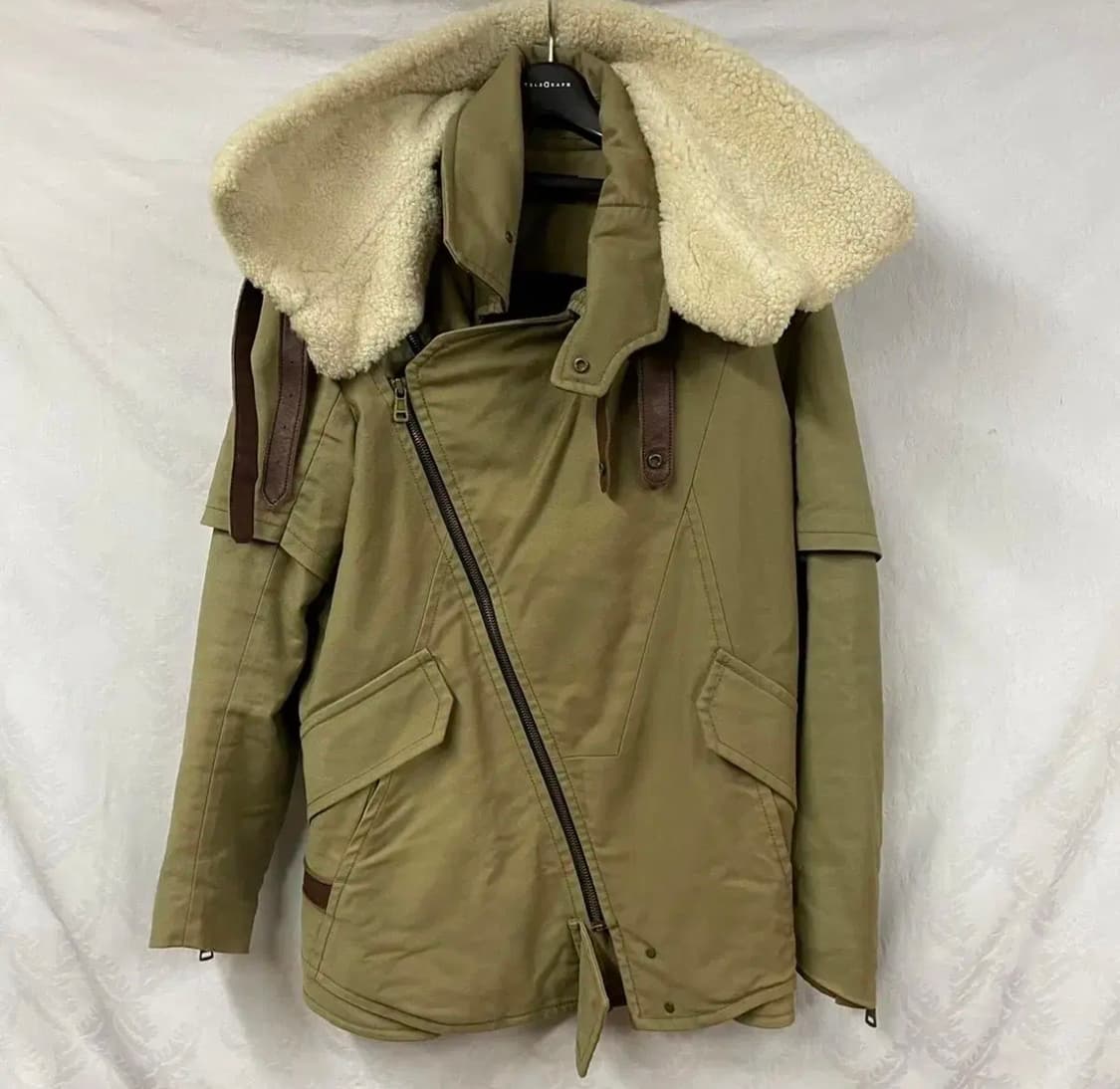 시스템 무스탕 야상 자켓 상품이미지3