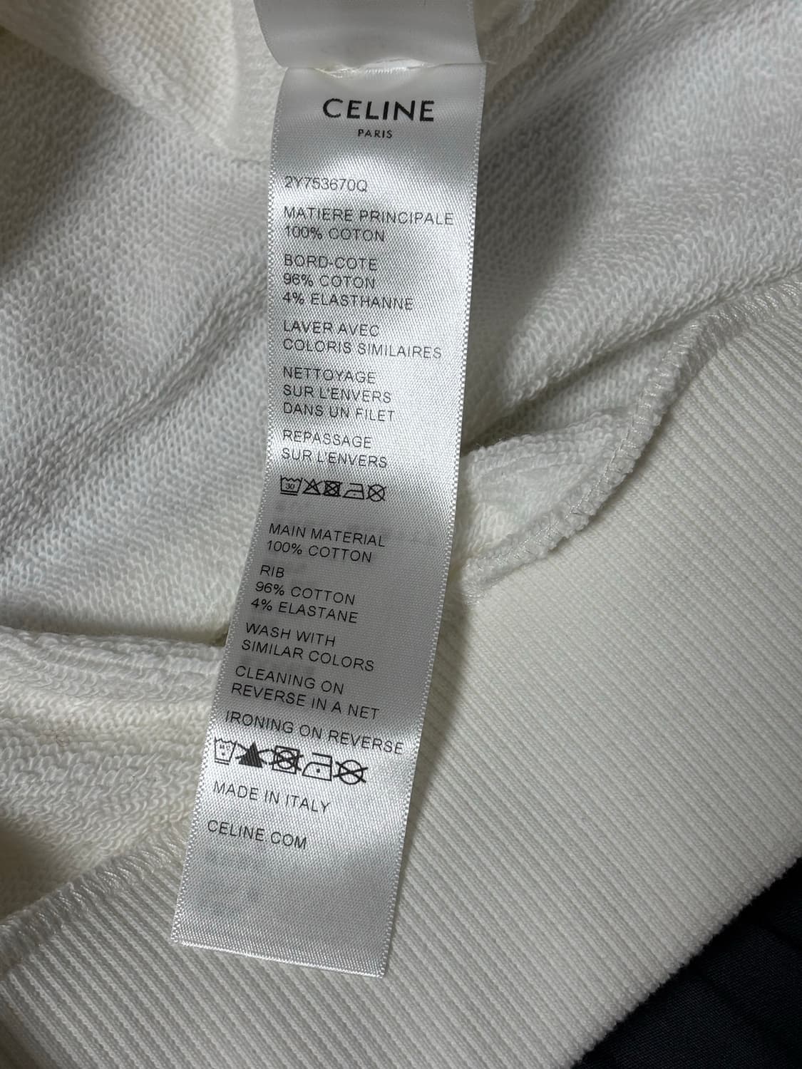 셀린느 로고 후드티 (XL) 상품이미지6