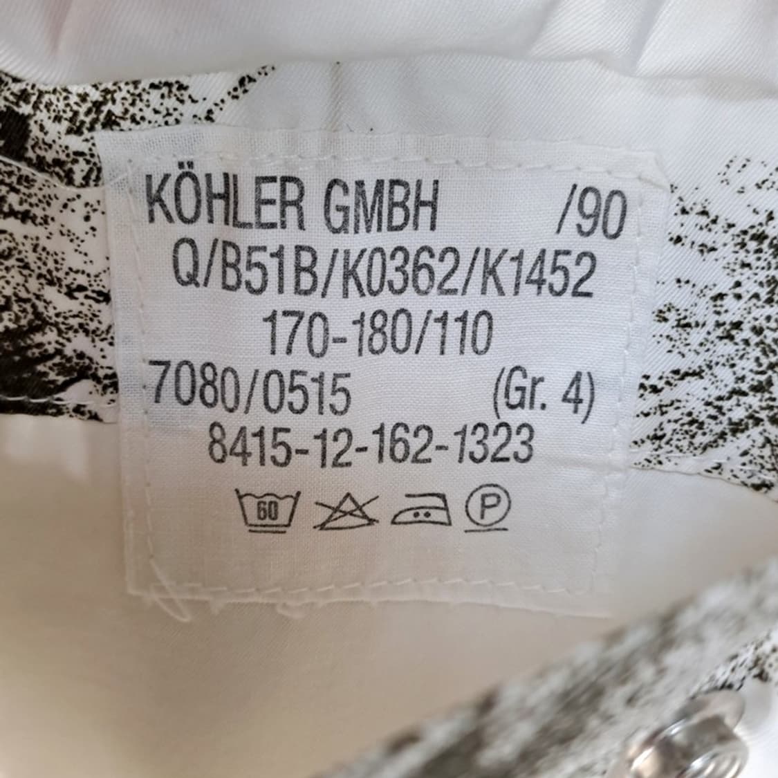 80‘s 독일군 스노우카모 리버시블 자켓 상품이미지3