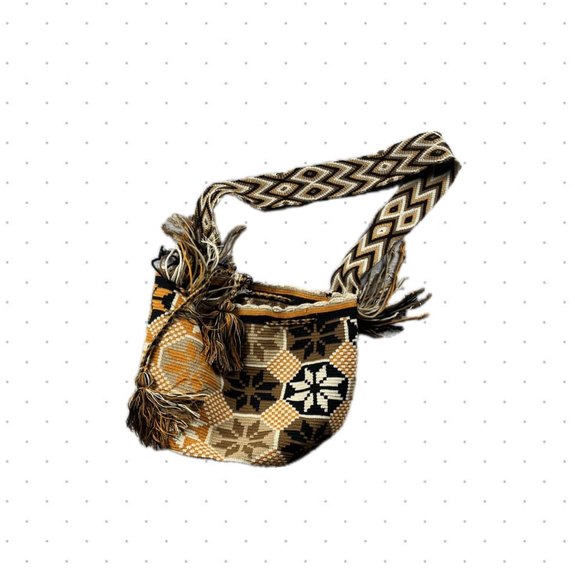 보헤미안 모칠라 니트 크로스백(콜롬비아산) 상품이미지2