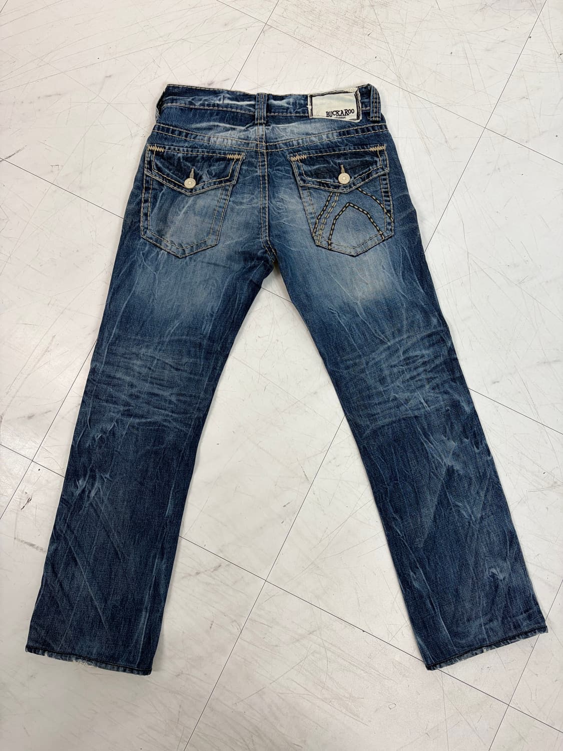 a603) 30 버커루 빈티지 워싱 데님/청바지 상품이미지5