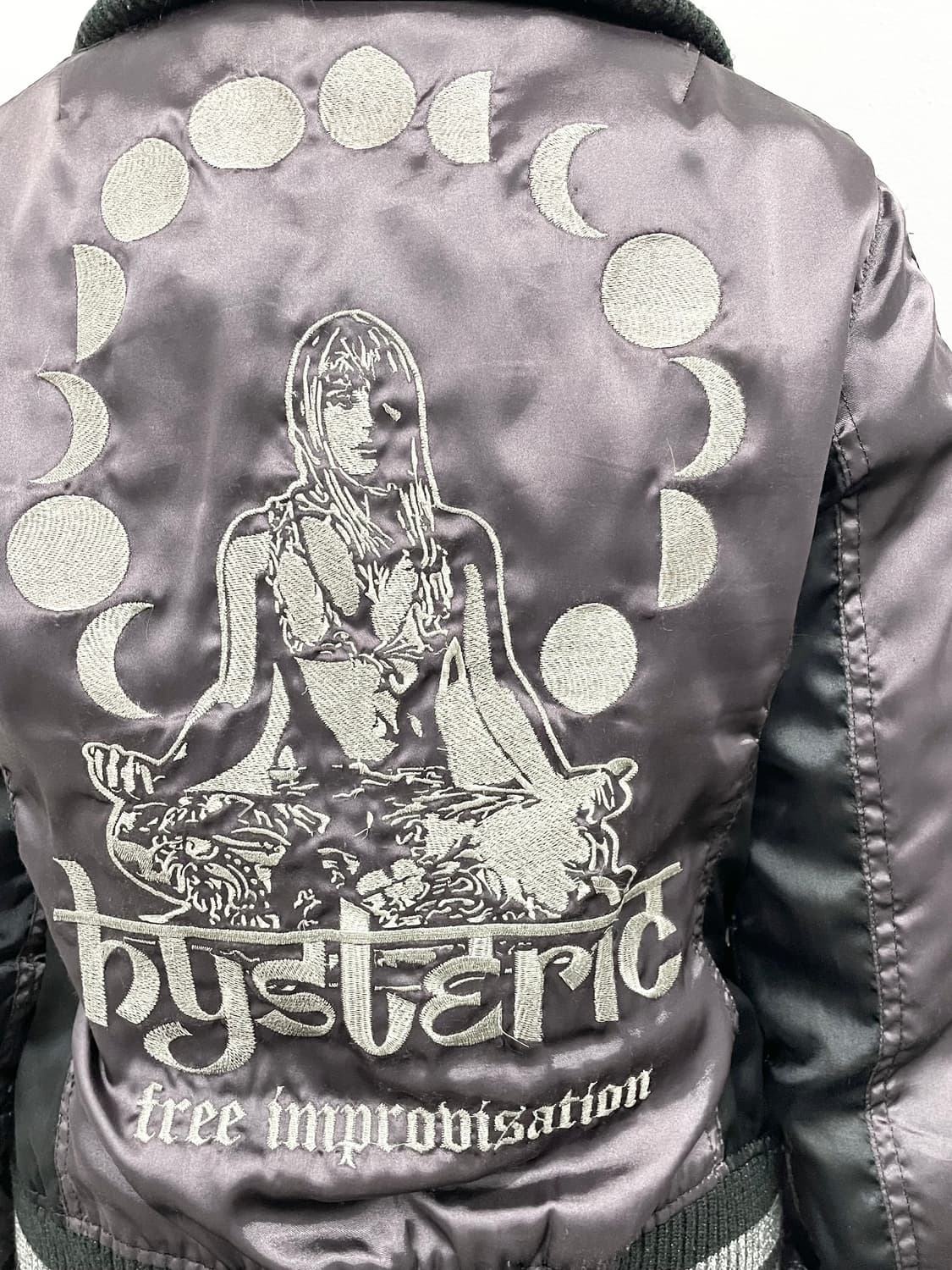 히스테릭글래머 히스걸 자수 새틴 집업*레어 상품이미지4