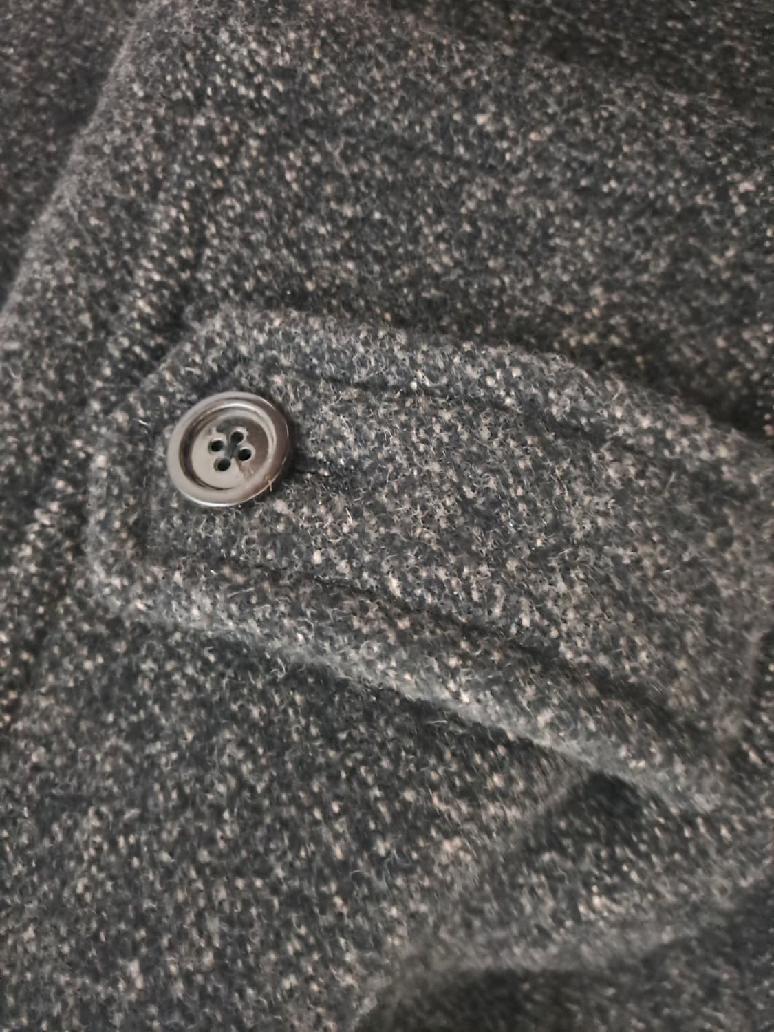 벨리에 맥시 멜톤 울 발마칸 블랙브라운 m사이즈 1회 시착 상품이미지4